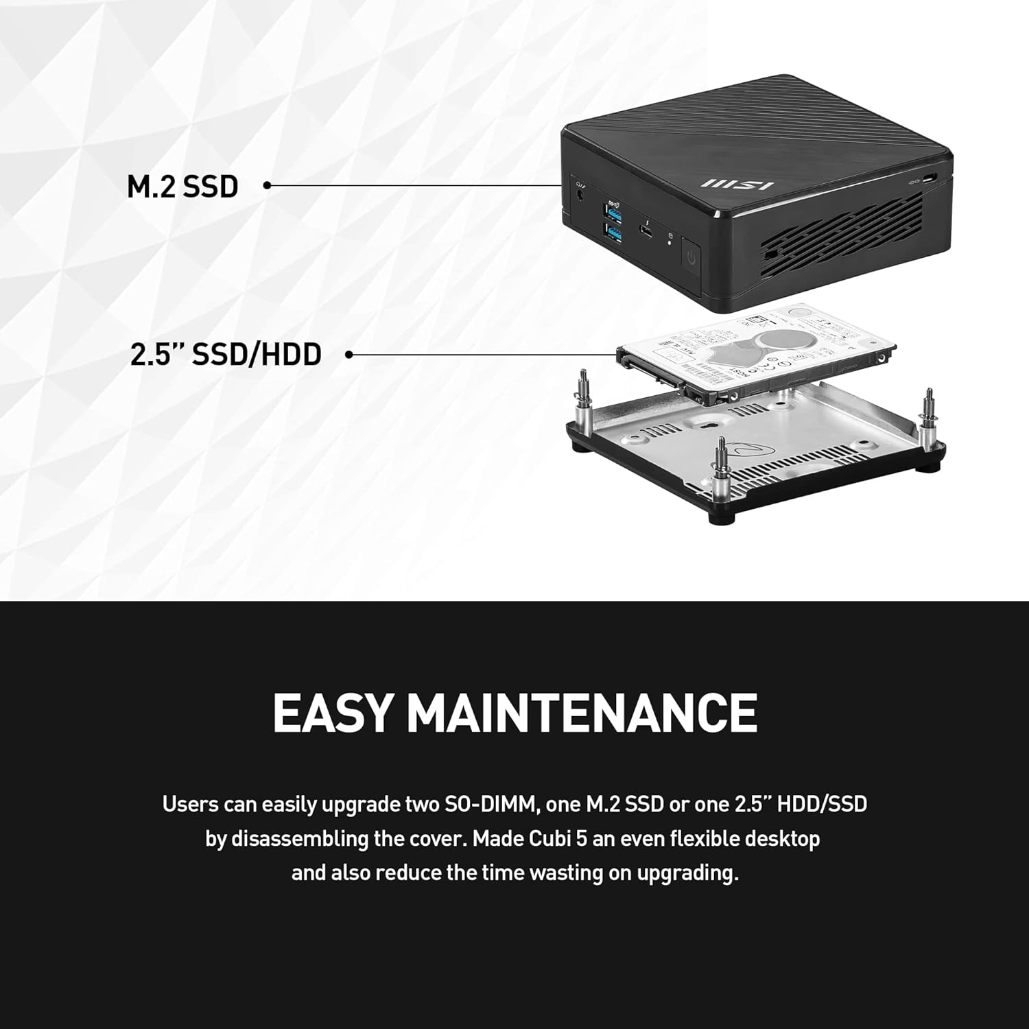 Foto 3 | Mini PC Msi Cubi 5 12m-086bus / Core I3-1215u / Wifi 6e / (no Incluye Ram Ni Hdd/ssd) / 12m-086bus