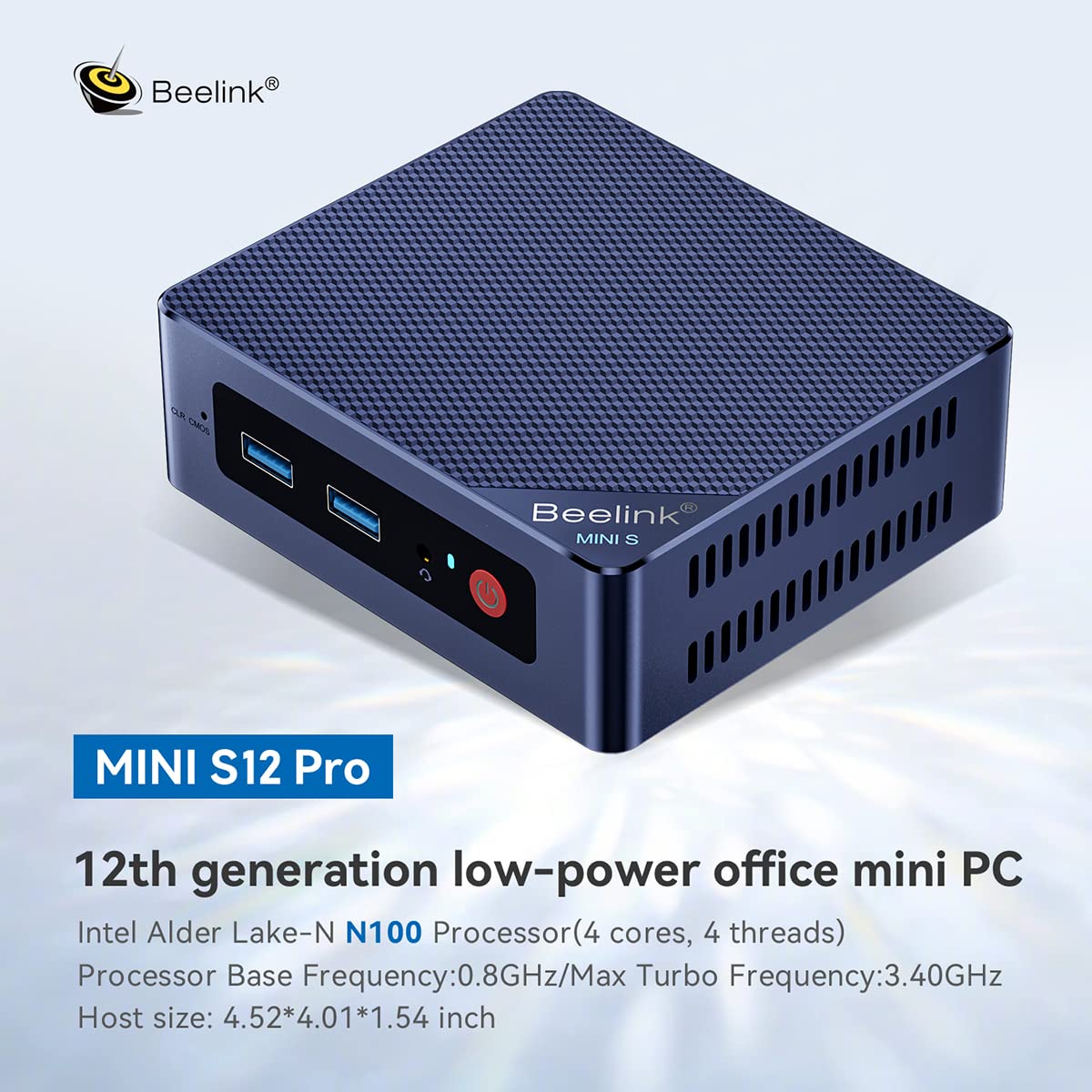 Foto 3 pulgar | Mini PC Beelink Minis12 Pro Intel N100 de 16 GB de RAM y 500 GB de SSD - Venta Internacional