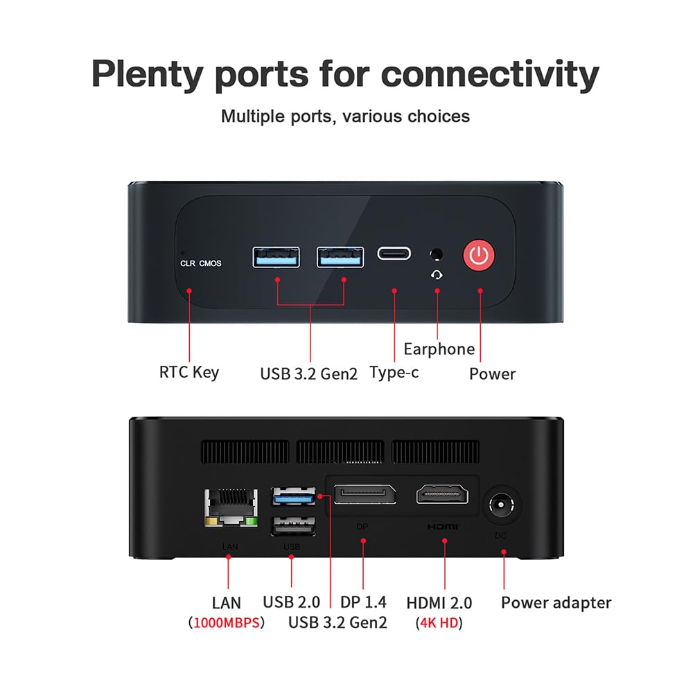 Foto 7 pulgar | Mini PC Beelink Ser5 AMD Ryzen 5 5560u 16 GB RAM 500 GB SSD - Venta Internacional