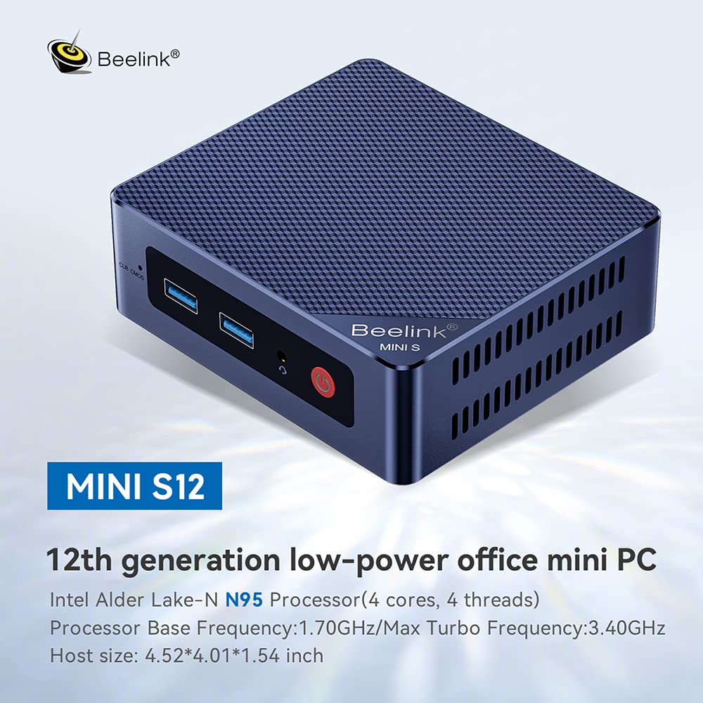 Foto 4 pulgar | Mini PC Beelink Mini S12 Intel N95 de 12.a Generación 4 Núcleos 16 GB/500 GB - Venta Internacional