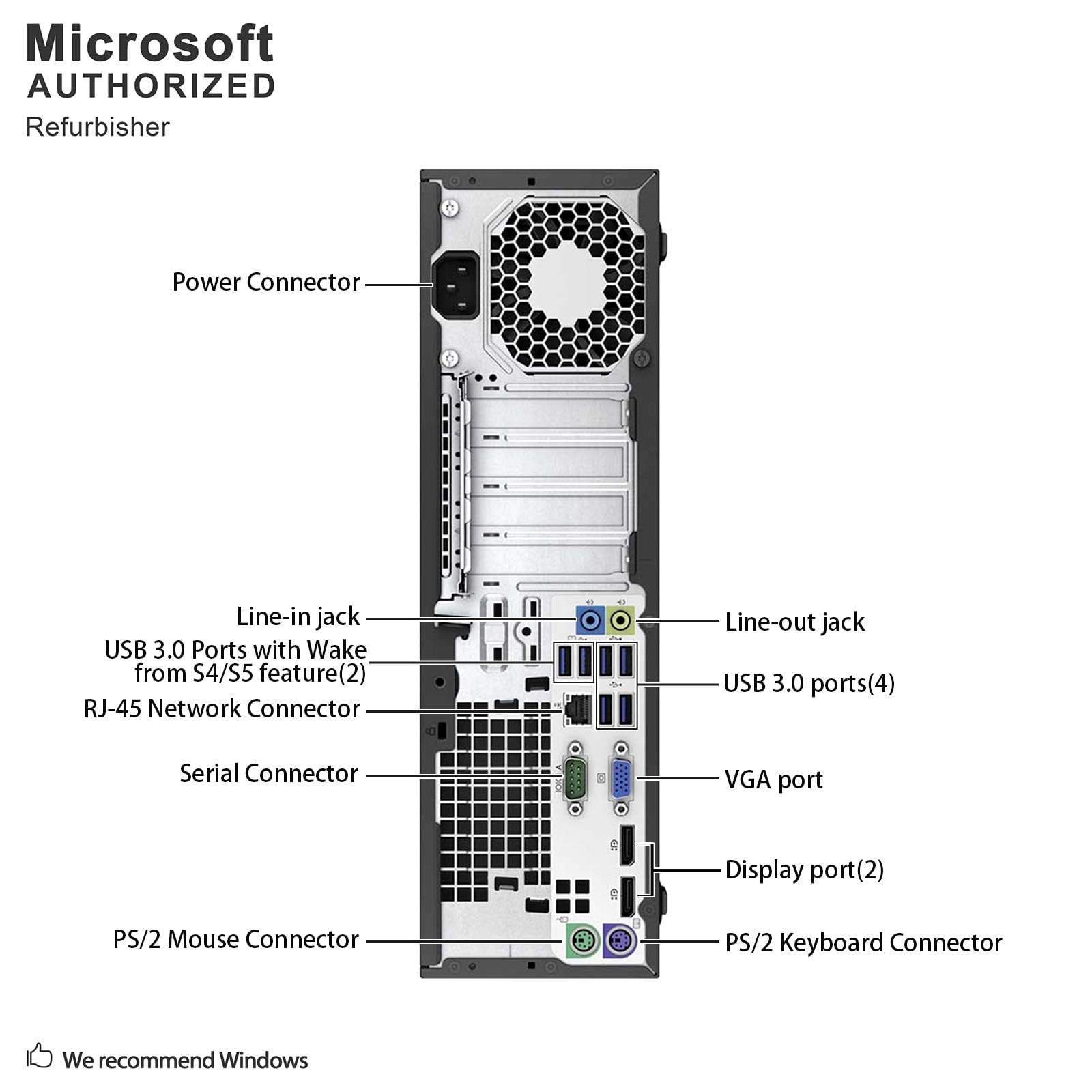 Foto 5 pulgar | Computadora De Escritorio Hp Elitedesk 800 G2 Sff Intel Core I5 6500 - Venta Internacional.