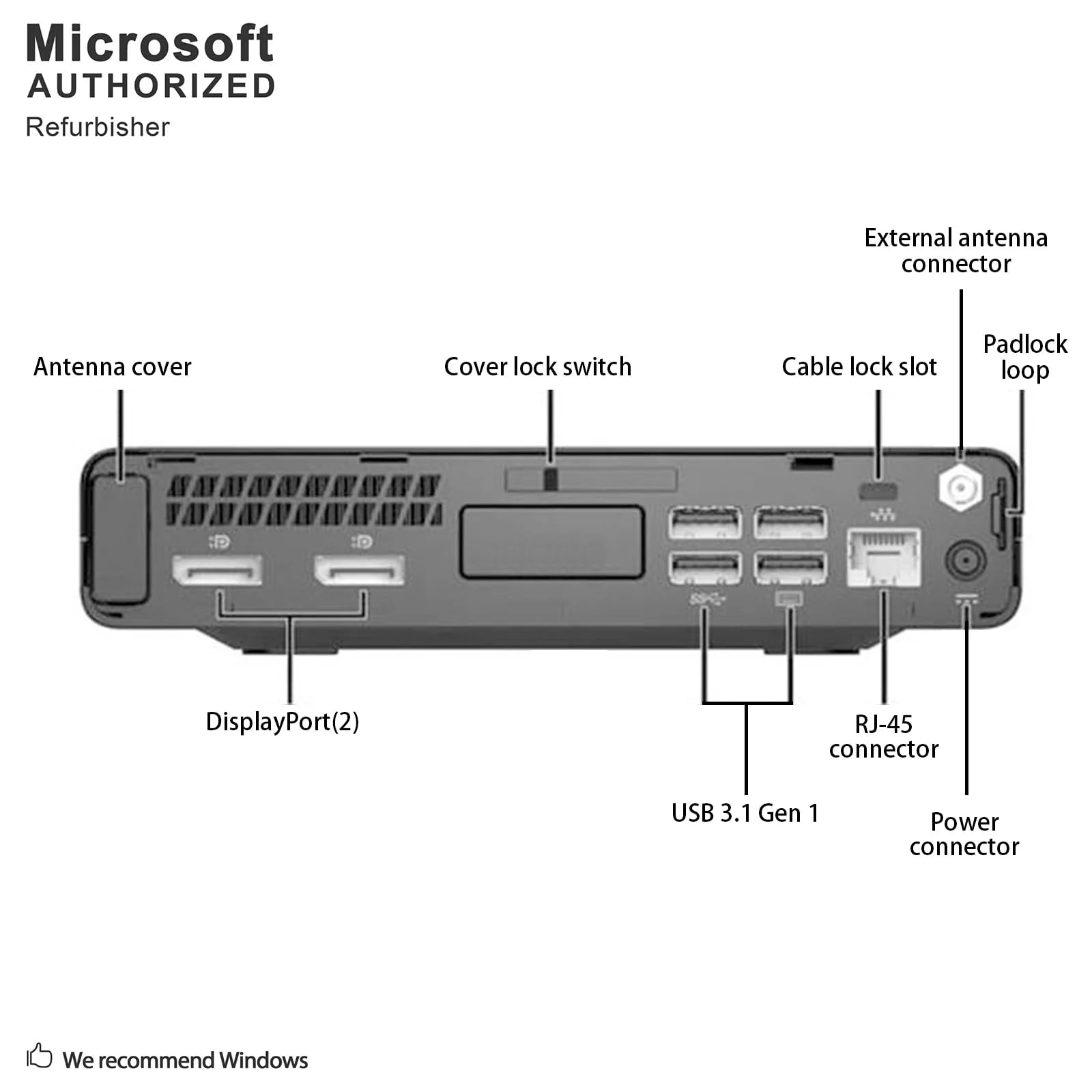 Foto 6 | Mini Ordenador de Sobremesa Hp Elitedesk 800 G3 I5-6500 16gb 256 gb - Venta Internacional