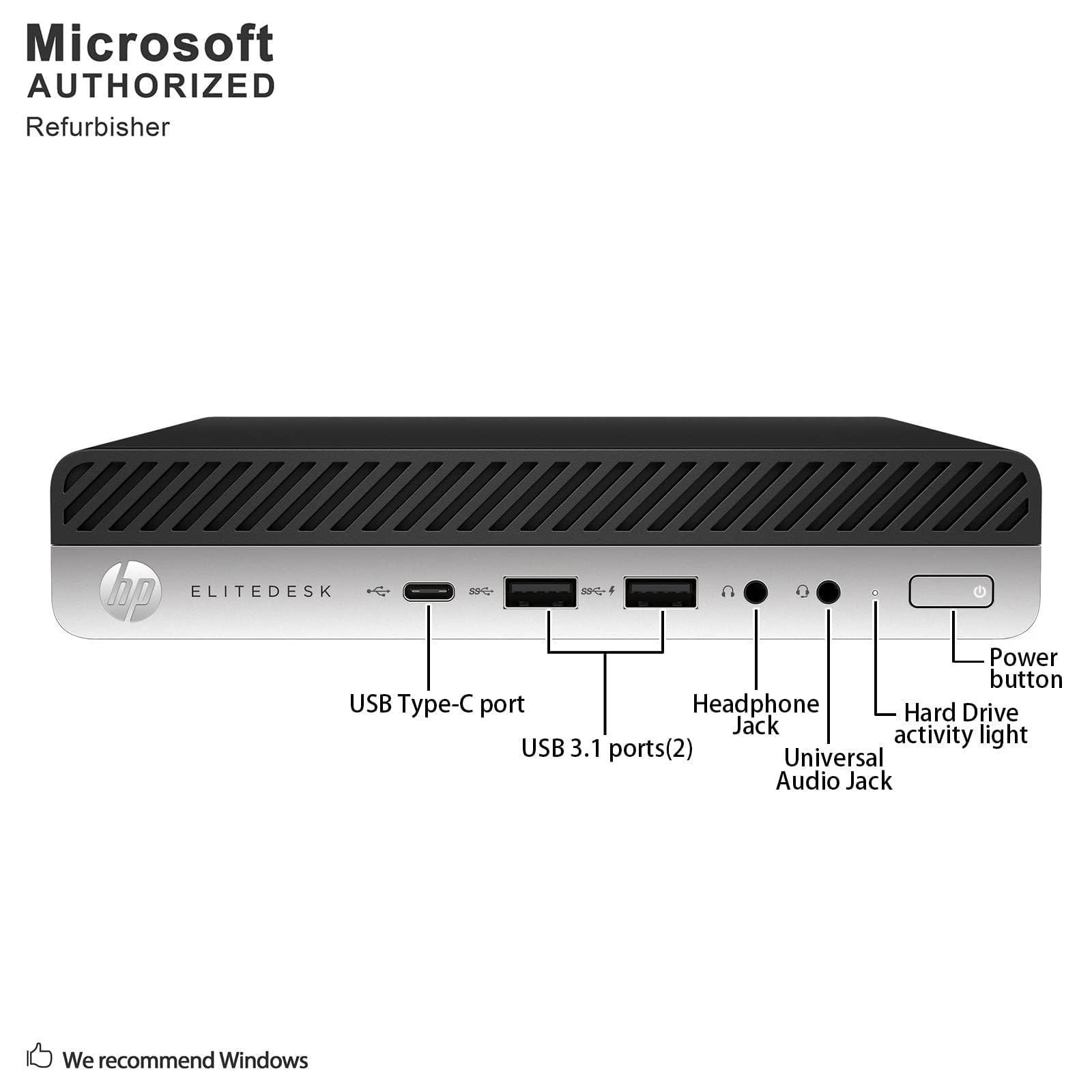 Foto 6 pulgar | Computadora De Escritorio Mini Pc Hp Elitedesk 800 G5 Intel I5-9500t - Venta Internacional.