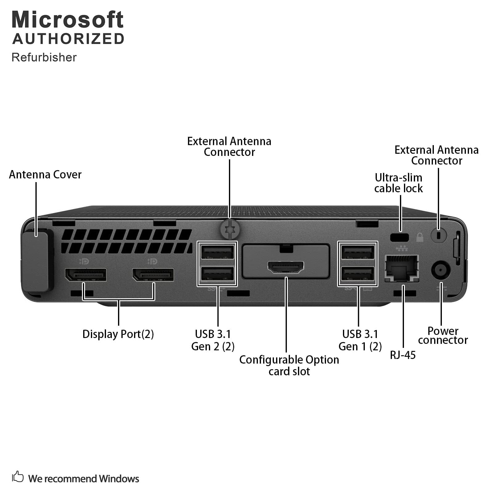 Foto 7 pulgar | Computadora De Escritorio Mini Pc Hp Elitedesk 800 G5 Intel I5-9500t - Venta Internacional.