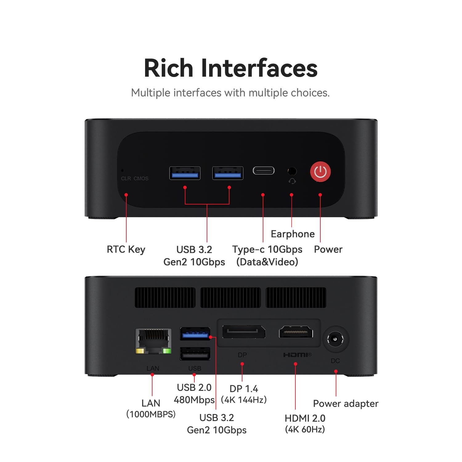 Foto 6 | Mini Pc Beelink Max 5800h Amd Ryzen 7 5800h 16 gb Ram 500 gb SSD - Venta Internacional