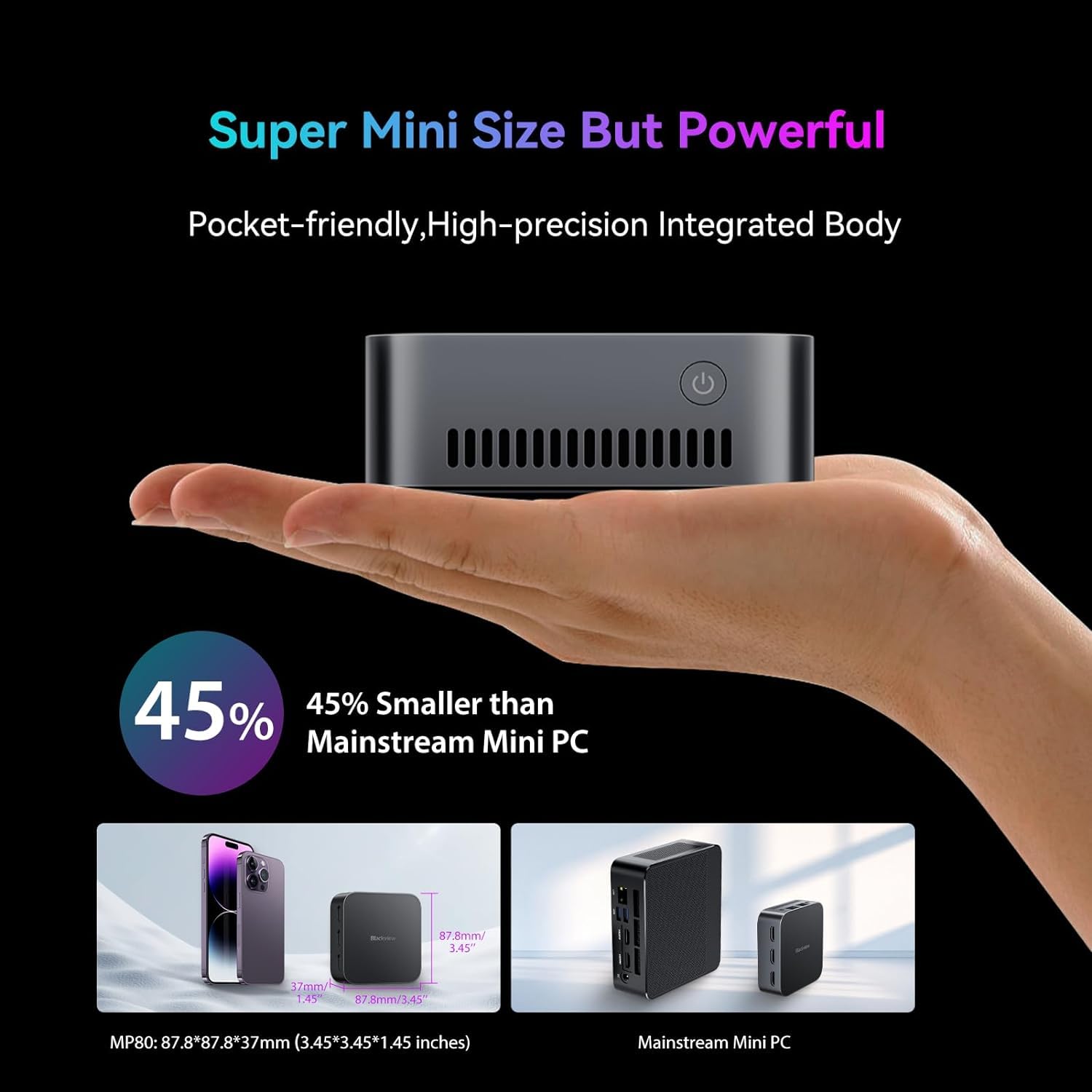 Foto 7 pulgar | Mini Pc Blackview Mp80 Intel 12.º N95 16 Gb 512 Gb Ssd Win 11