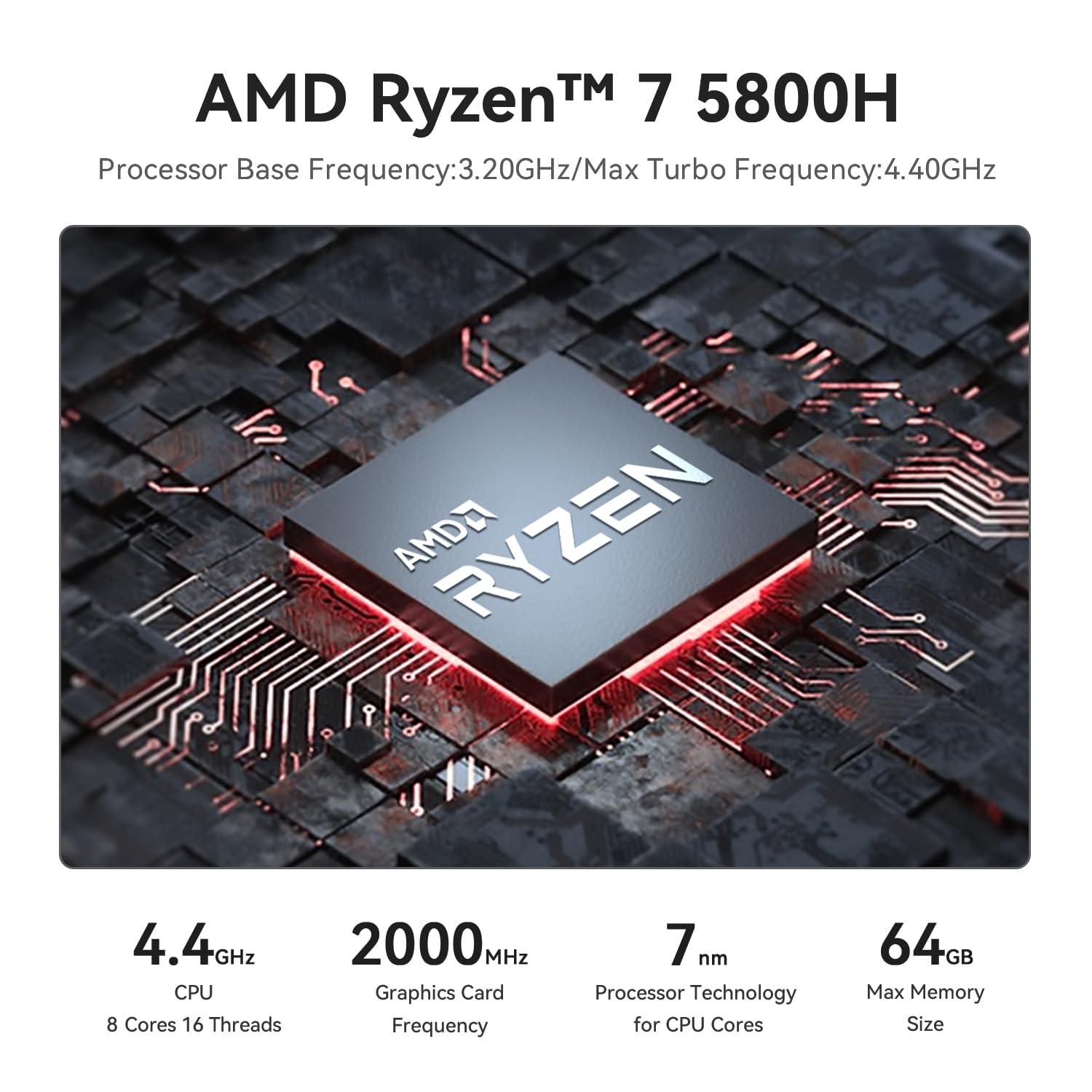 Foto 5 pulgar | Mini Pc Beelink Ser5 Pro Amd Ryzen 7 5800h 16 Gb Ram 500 Gb Ssd - Venta Internacional.
