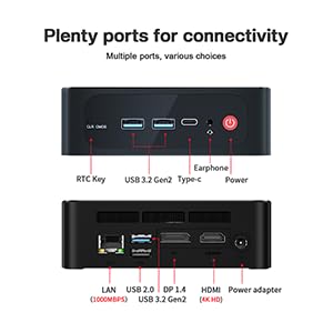 Foto 2 | Mini Pc Beelink Ser5 W11 Pro Amd Ryzen 7 5800h Ssd De 16 Gb Y 1 Tb - Venta Internacional.