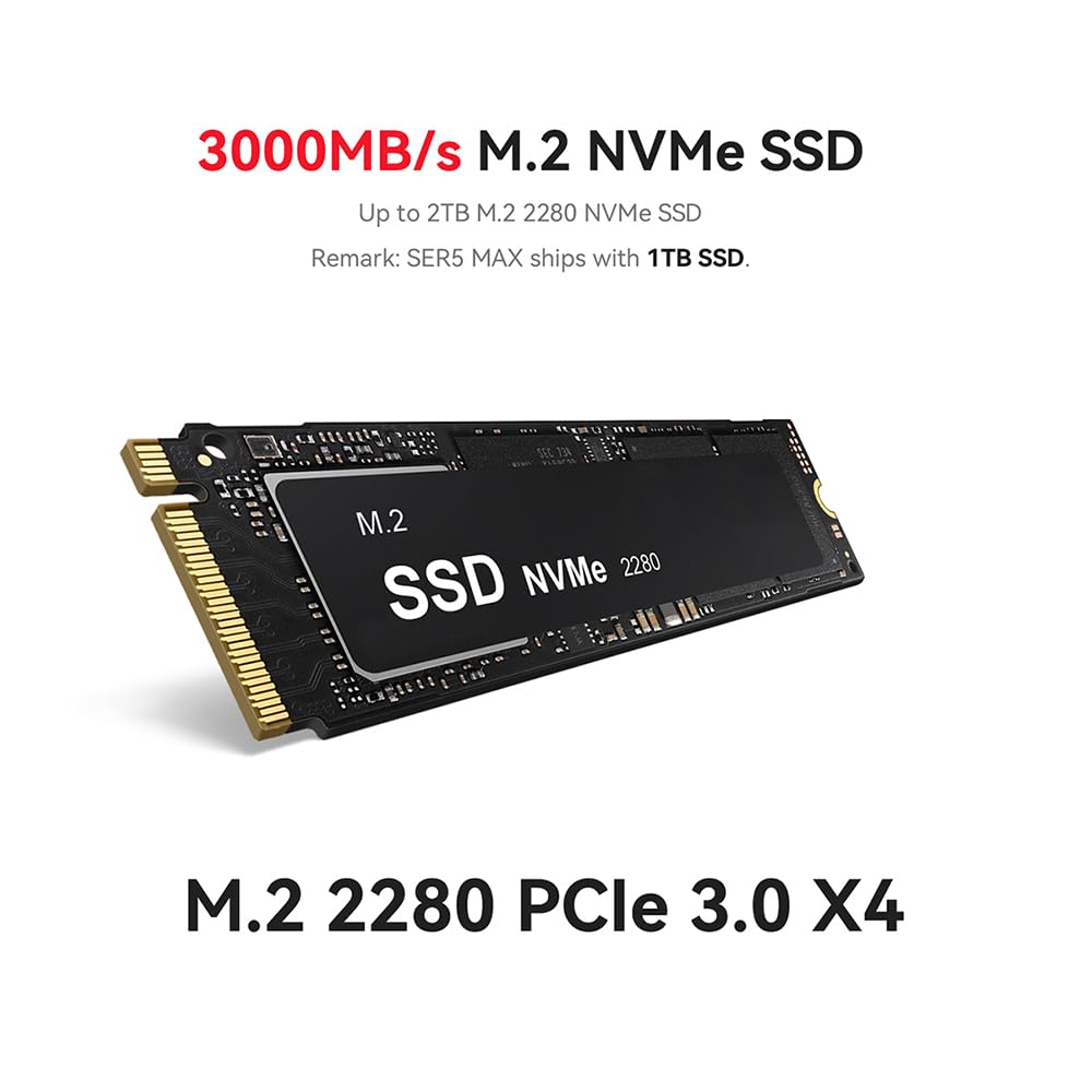 Foto 5 | Mini Pc Beelink Ser5 W11 Pro Amd Ryzen 7 5800h Ssd De 16 Gb Y 1 Tb - Venta Internacional.