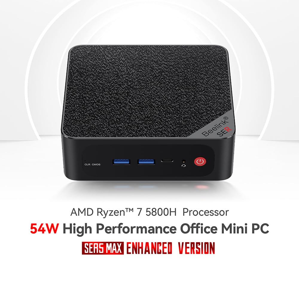 Foto 2 | Mini Pc Beelink Ser5 Max Amd Ryzen 7 5800h 16 Gb Ram 500 Gb Ssd - Venta Internacional.