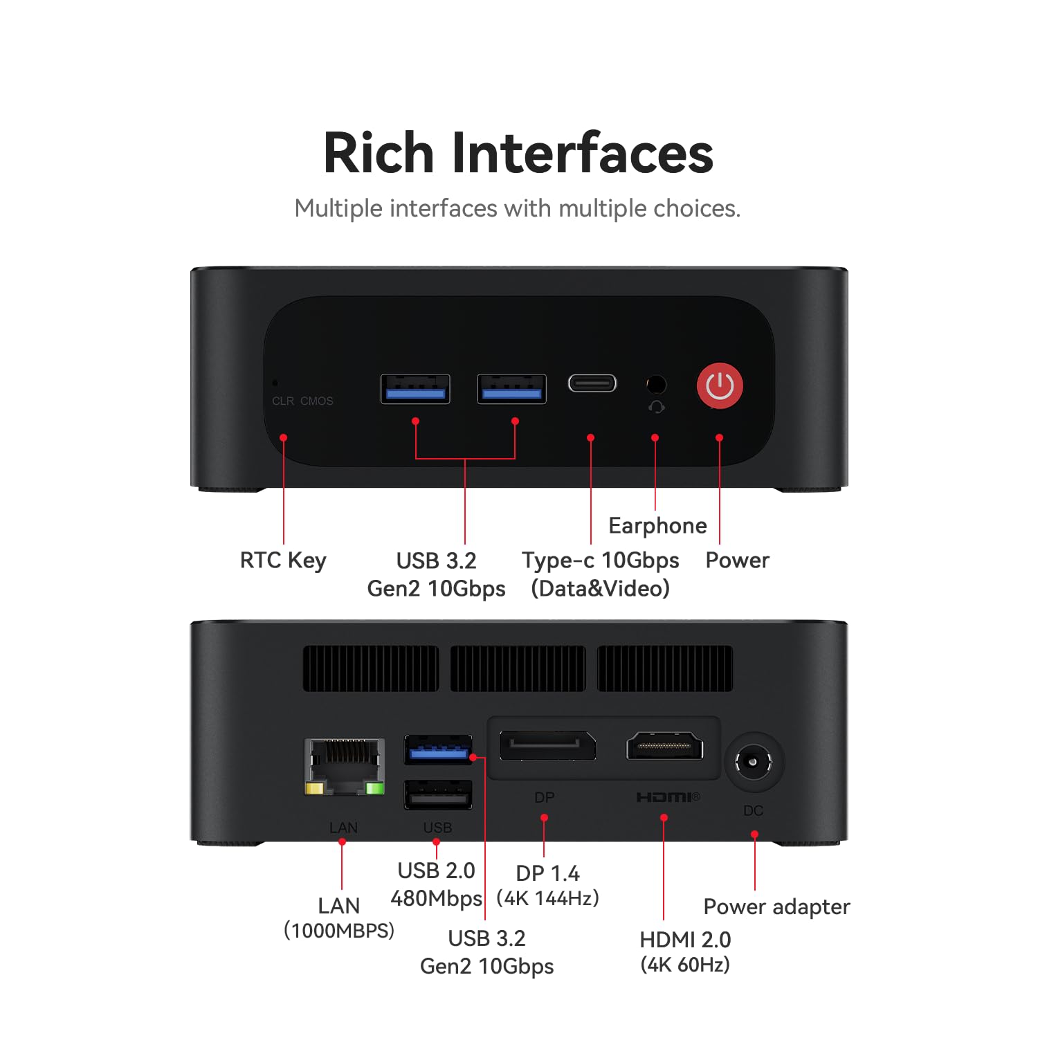 Foto 5 pulgar | Mini Pc Beelink Ser5 Amd Ryzen 7 5800h 32 Gb Ram 500 Gb Ssd - Venta Internacional.