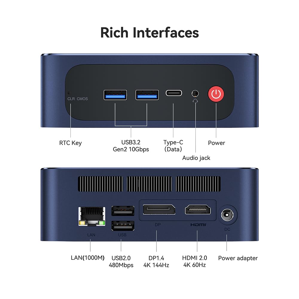 Foto 2 | Mini Pc Beelink Sei12 Intel I7-12650h 32 Gb Ram 500 Gb Ssd 4k - Venta Internacional.