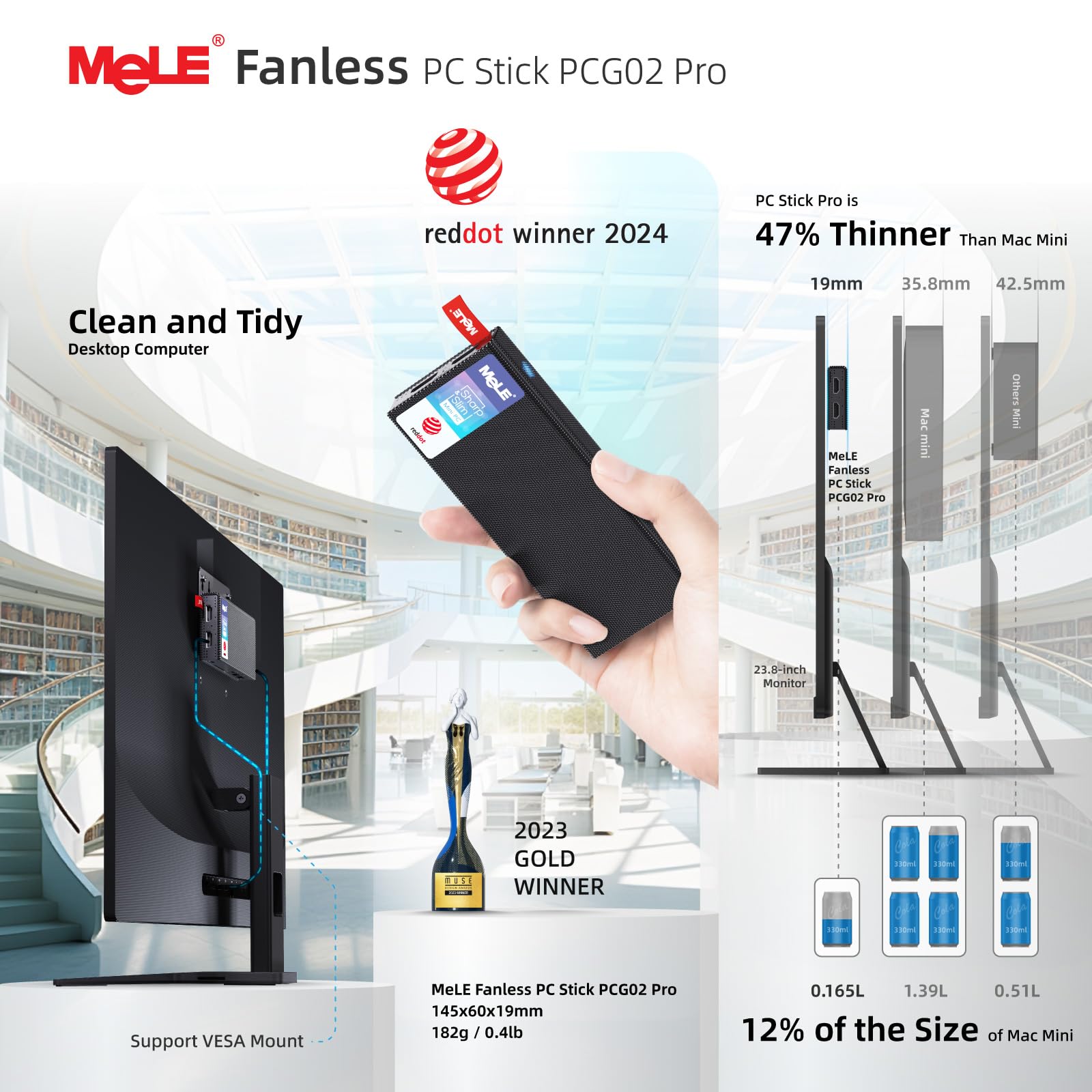 Foto 7 | Mini PC MeLE PCG02 Pro N100 8 GB/256 GB - Venta Internacional