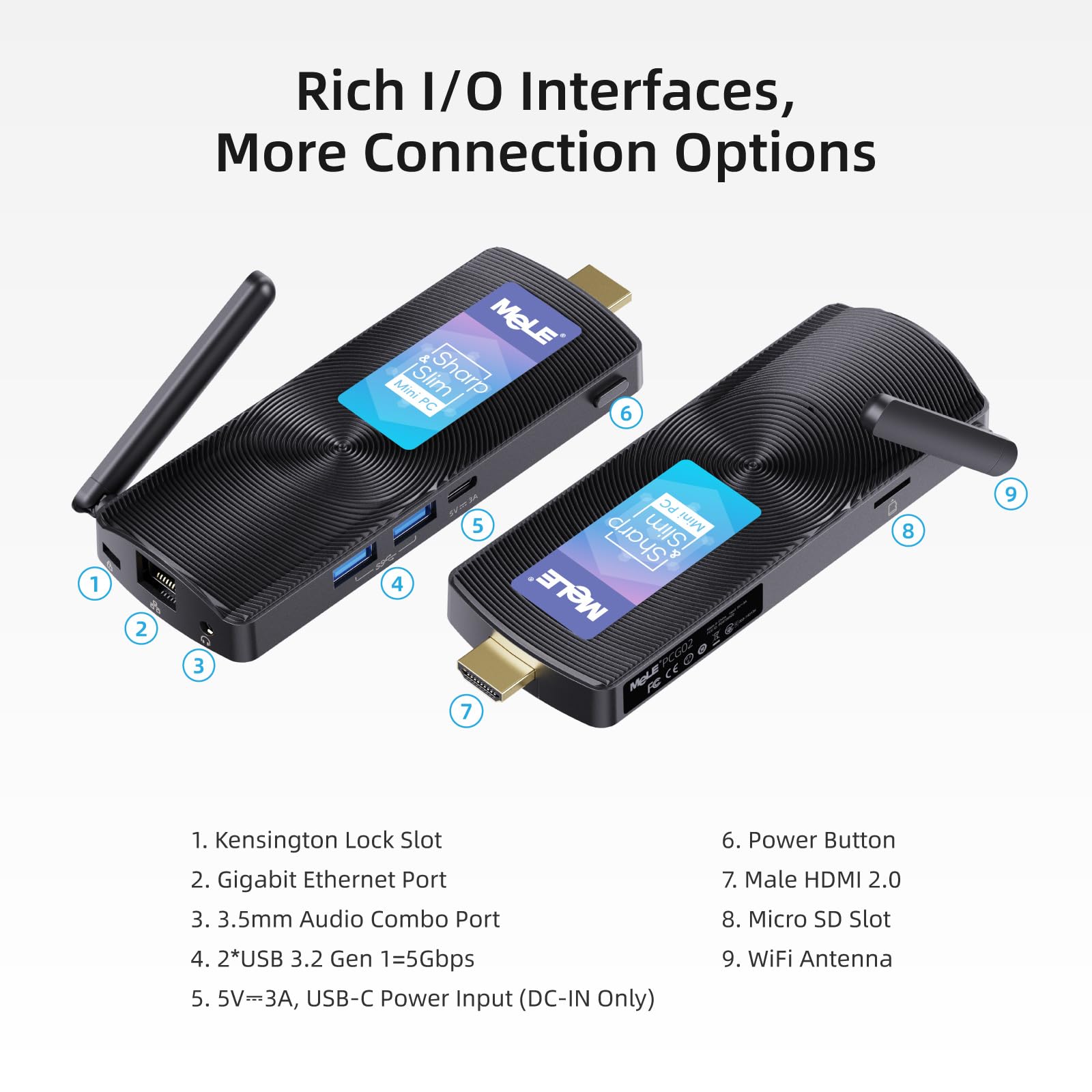 Foto 4 | Mini Pc Stick Mele Pcg02 Celeron J4125 8 Gb 128 Gb Hdmi 4k - Venta Internacional.