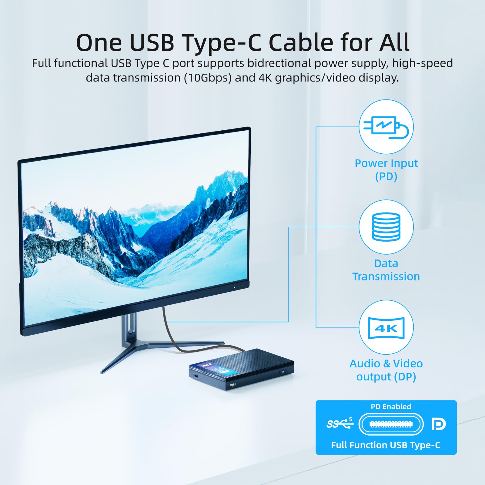 Foto 4 pulgar | Mini PC MeLE N100 sin Ventilador 16 GB RAM 512 GB SSD 2X HDMI 4K - Venta Internacional