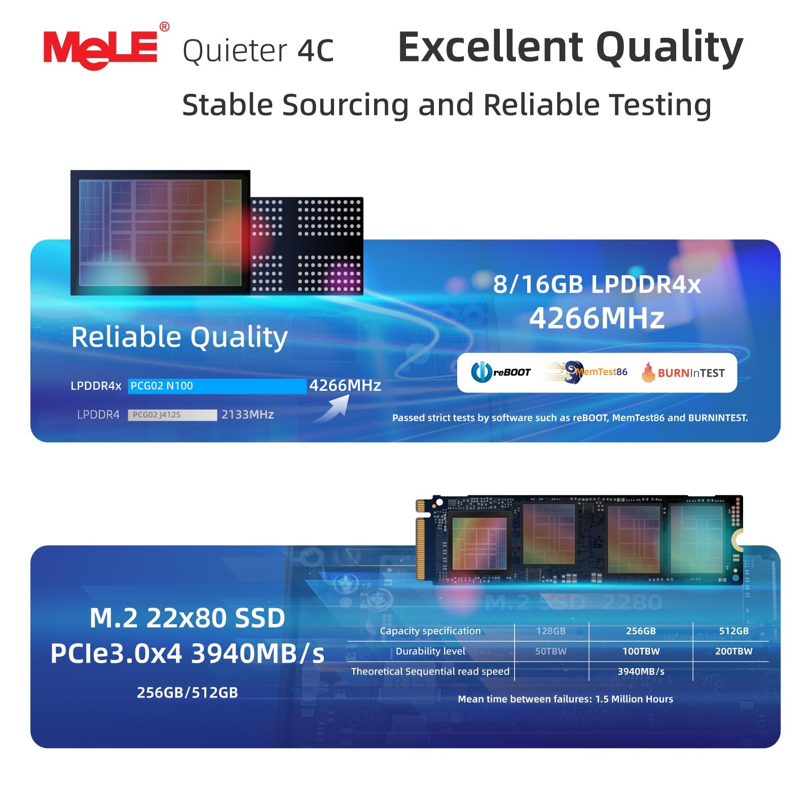 Foto 7 pulgar | Mini PC MeLE N100 sin Ventilador 16 GB RAM 512 GB SSD 2X HDMI 4K - Venta Internacional