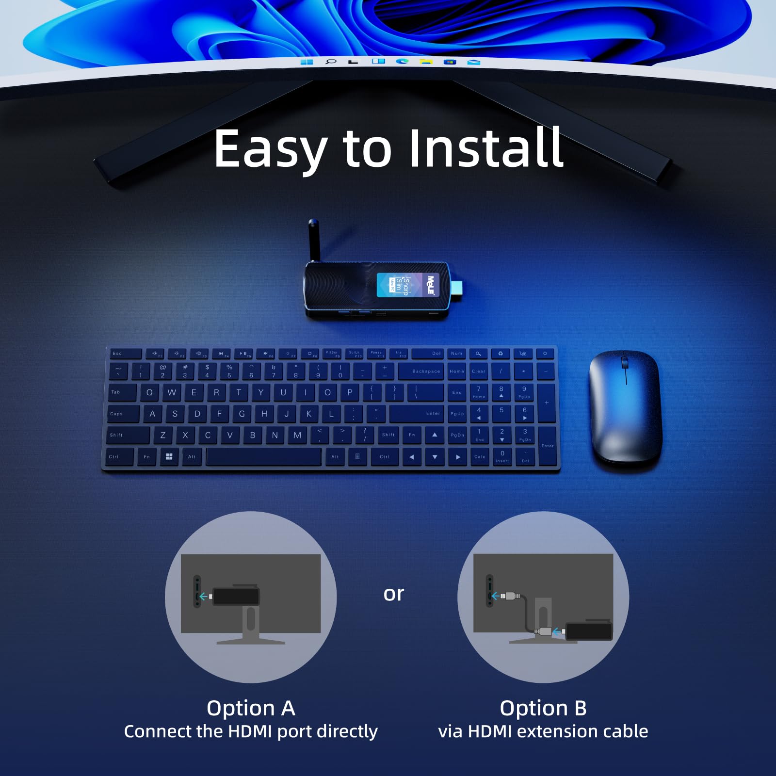 Foto 5 | Mini Pc Stick Mele Pcg02 Windows 11 Home Celeron N4000 De 4 Gb/128 Gb - Venta Internacional.
