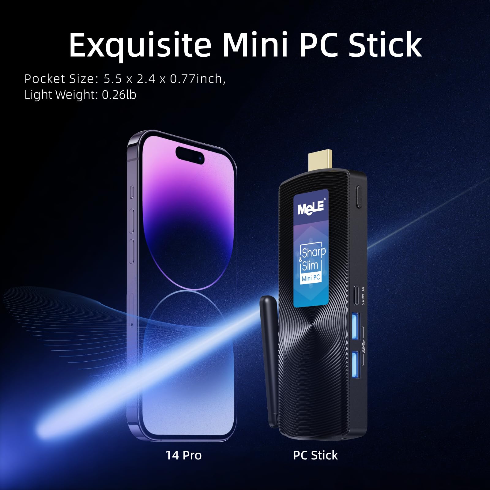 Foto 6 | Mini Pc Stick Mele Pcg02 Windows 11 Home Celeron N4000 De 4 Gb/128 Gb - Venta Internacional.