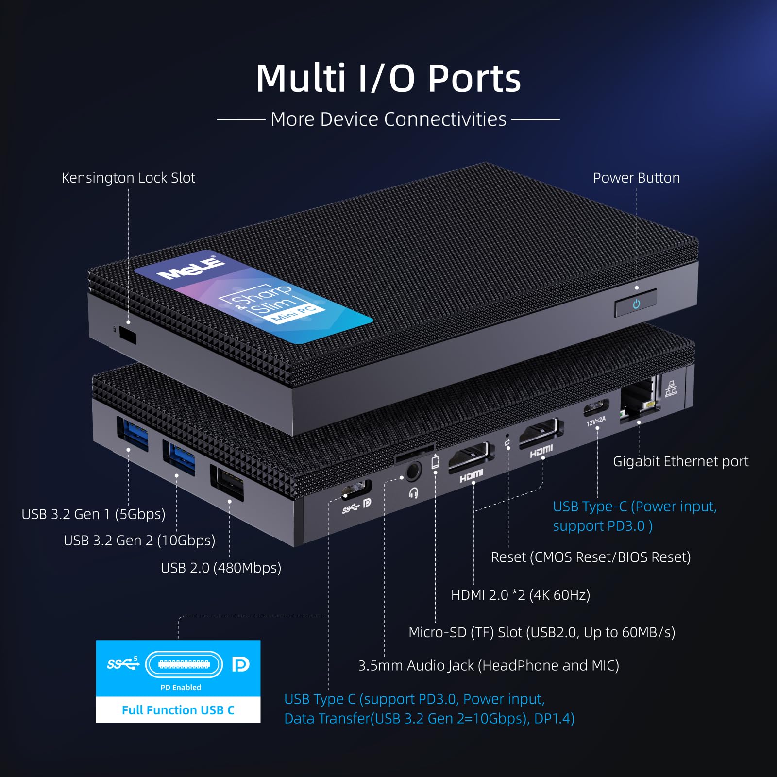 Foto 2 | Mini Pc Mele Quieter4c Alder Lake N100 16 Gb Ddr4 512 Gb Ssd - Venta Internacional.