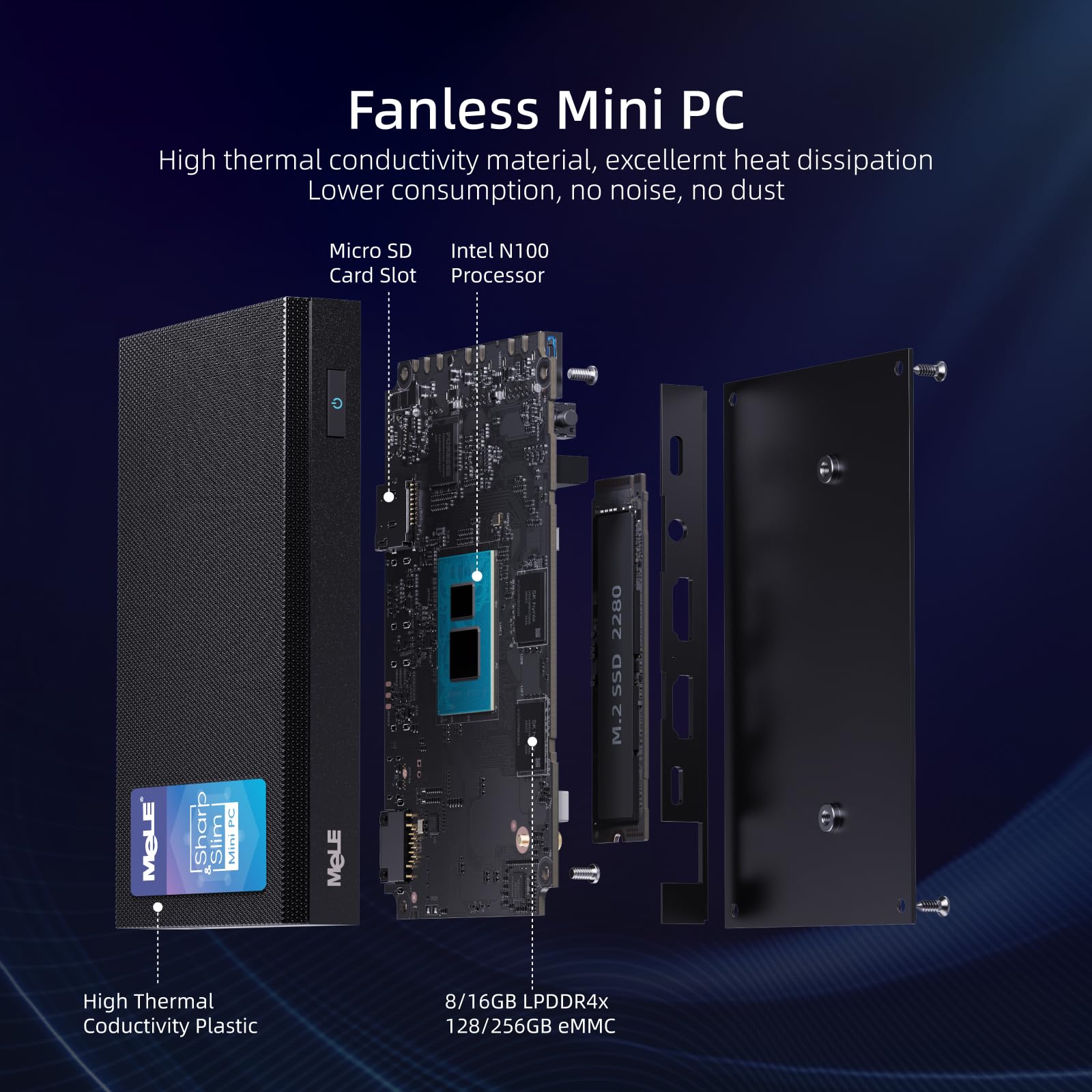 Foto 7 | Mini Pc Mele Quieter4c Alder Lake N100 16 Gb Ddr4 512 Gb Ssd - Venta Internacional.