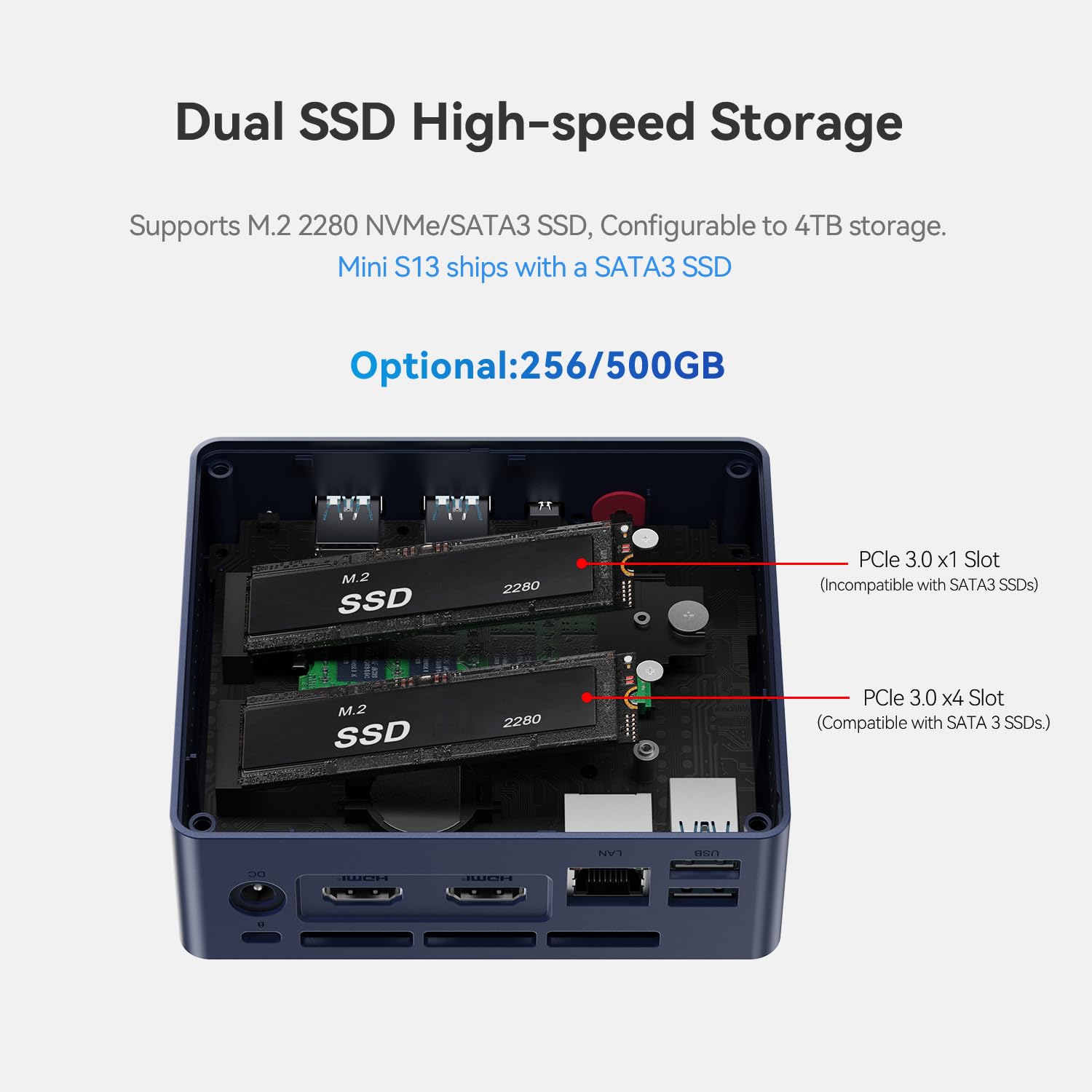 Foto 7 pulgar | Mini Pc Beelink Mini S13 Intel Twin Lake N150 16 Gb/1 Tb Ssd - Venta Internacional