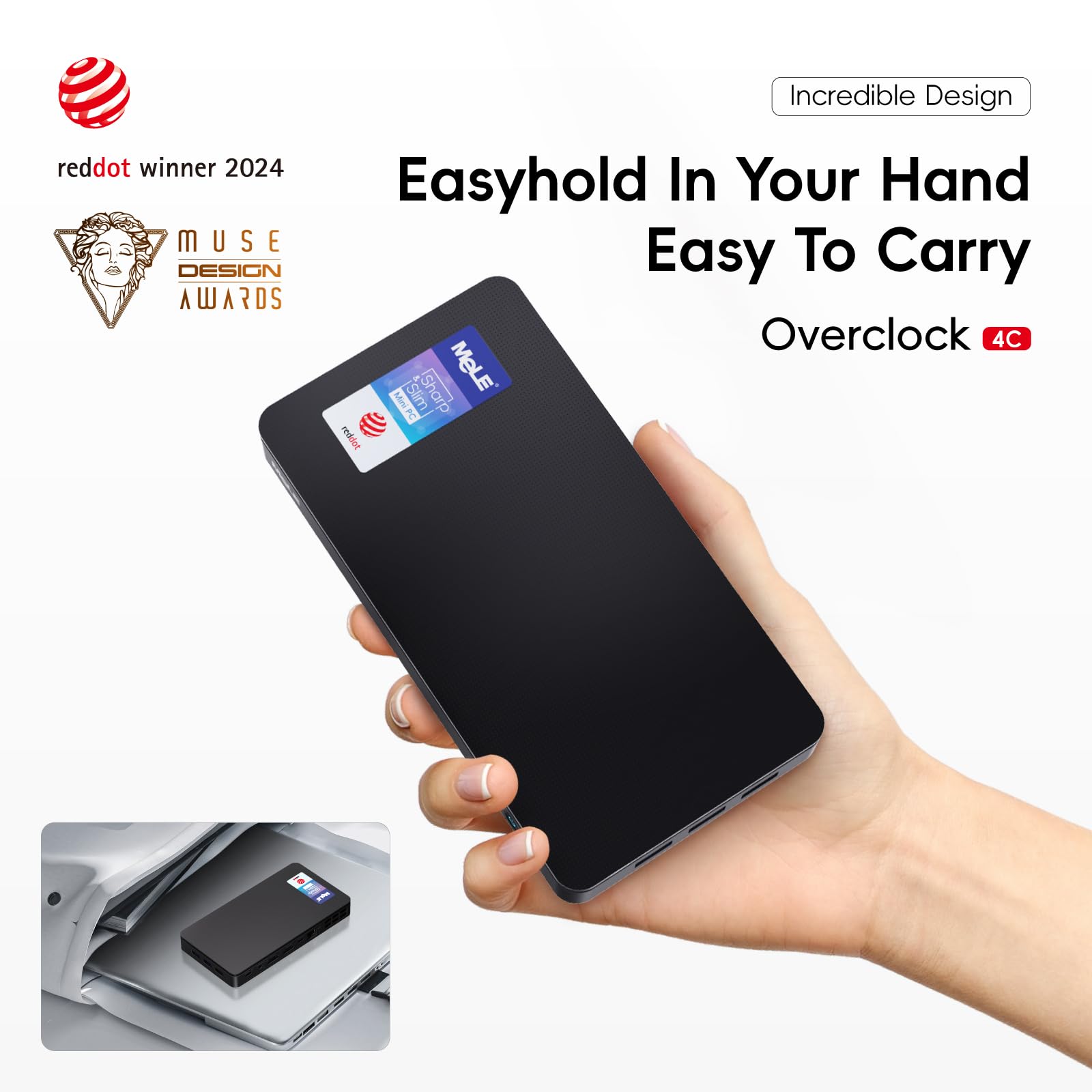 Foto 2 | Mini Pc Mele 2024 Reddot Winner Overclock4c N100 32 Gb/512 Gb - Venta Internacional.