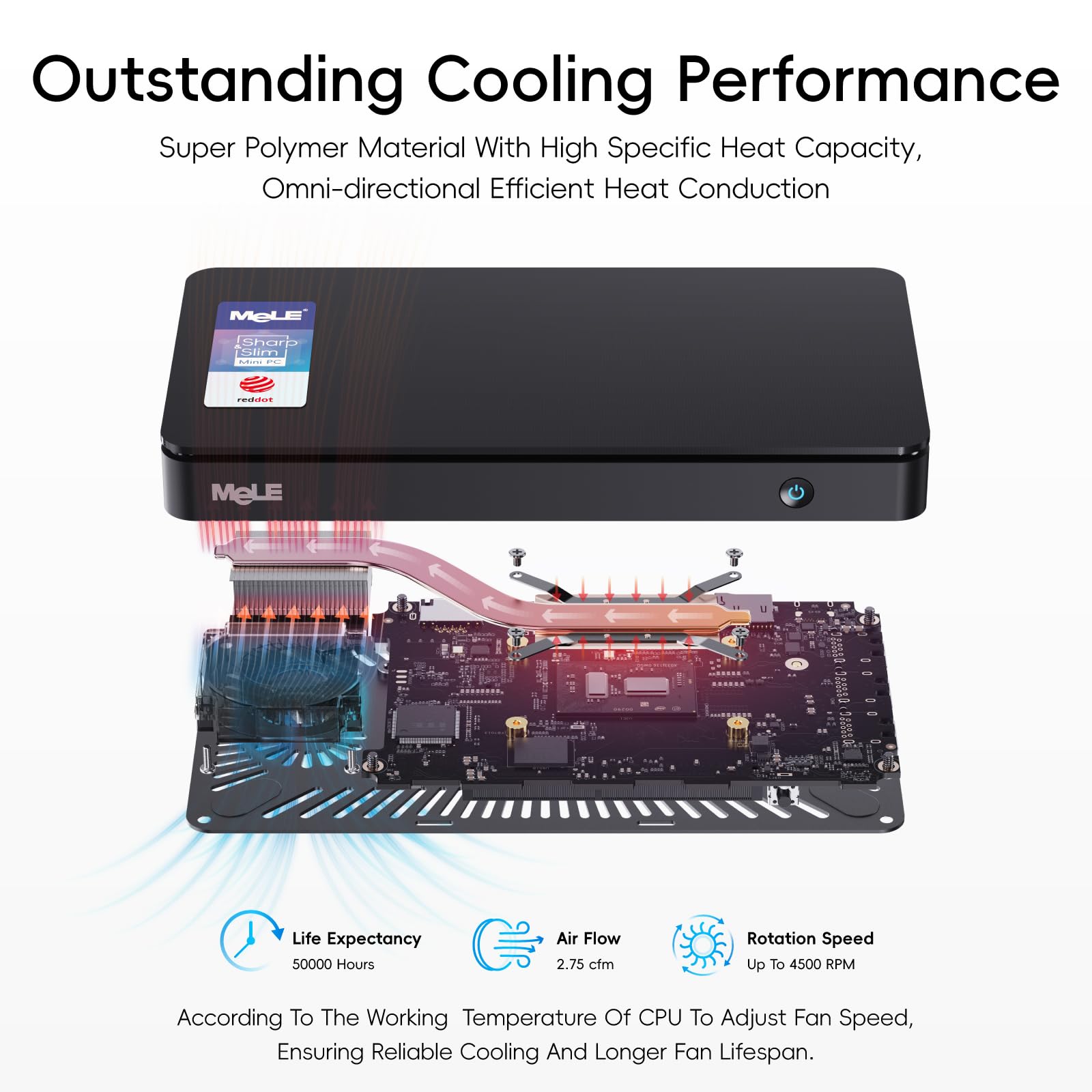Foto 4 | Mini Pc Mele 2024 Reddot Winner Overclock4c N100 32 Gb/512 Gb - Venta Internacional.