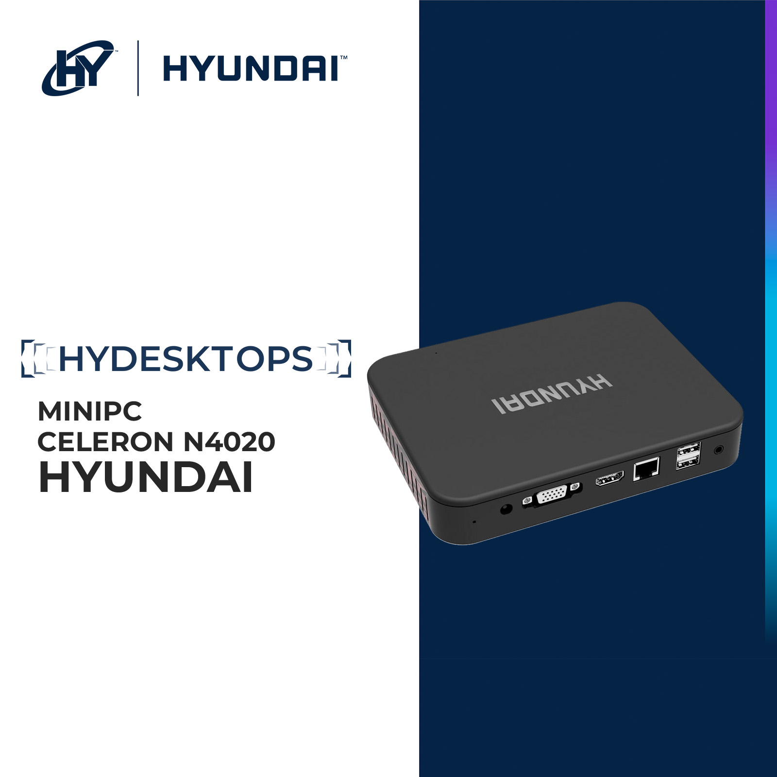 Foto 3 pulgar | Hyundai Mini Pc, Windows 11 Pro, Intel N4020, 4gb De Ram, 128gb De Almacenamiento, Compatible Con Sata De 2.5