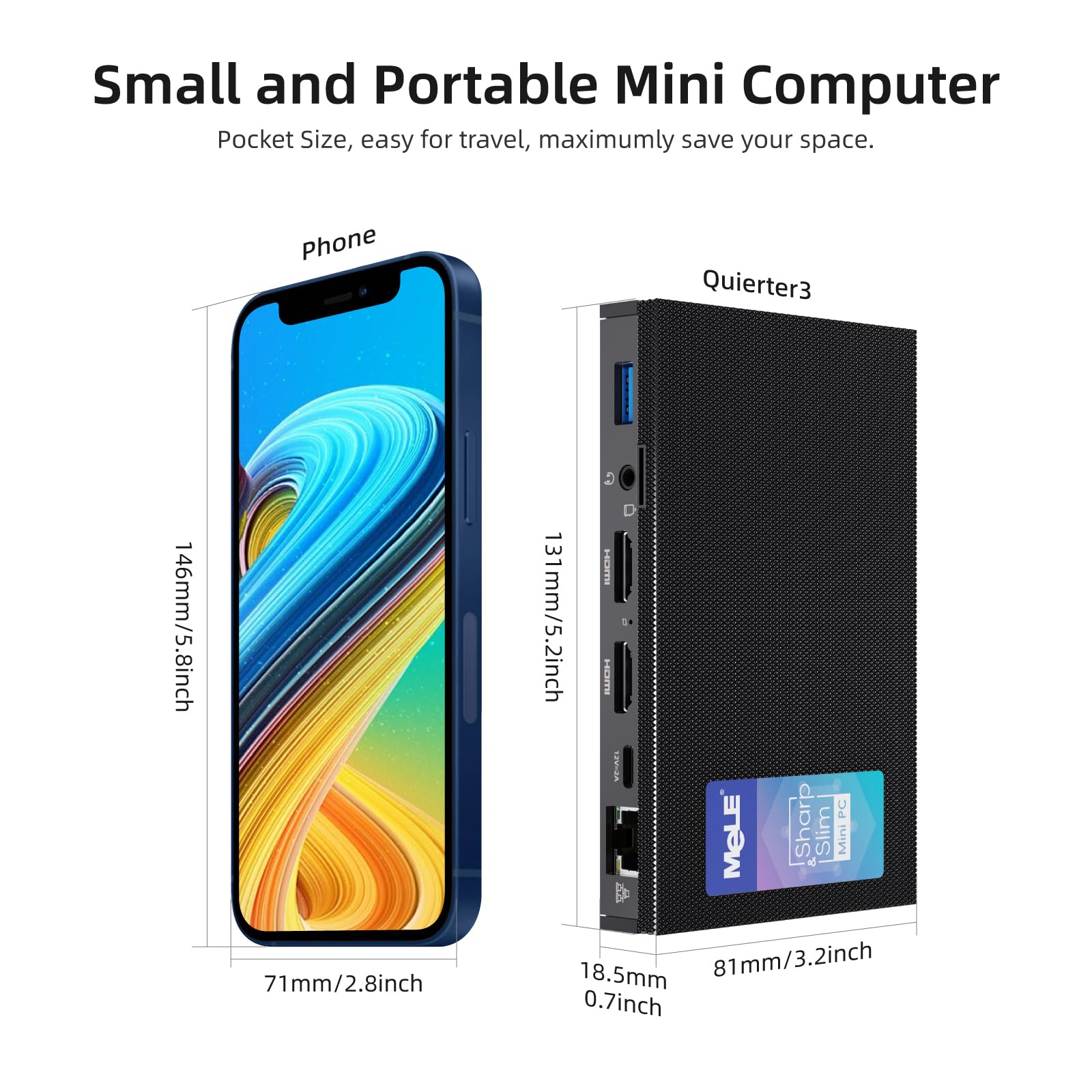 Foto 4 | Mini Pc Mele Quieter3q Celeron N5105 8 Gb De Ram 128 Gb Ssd Win11 - Venta Internacional.