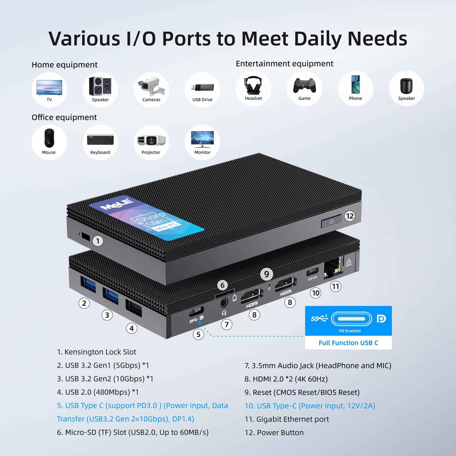 Foto 5 | Mini Pc Mele Quieter4c Sin Ventilador 12º Alder Lake N100 16 Gb 512 Gb - Venta Internacional.