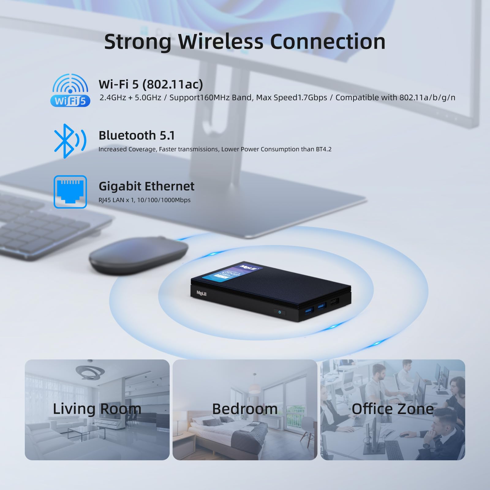 Foto 7 | Mini Pc Mele Quieter4c Sin Ventilador 12º Alder Lake N100 16 Gb 512 Gb - Venta Internacional.