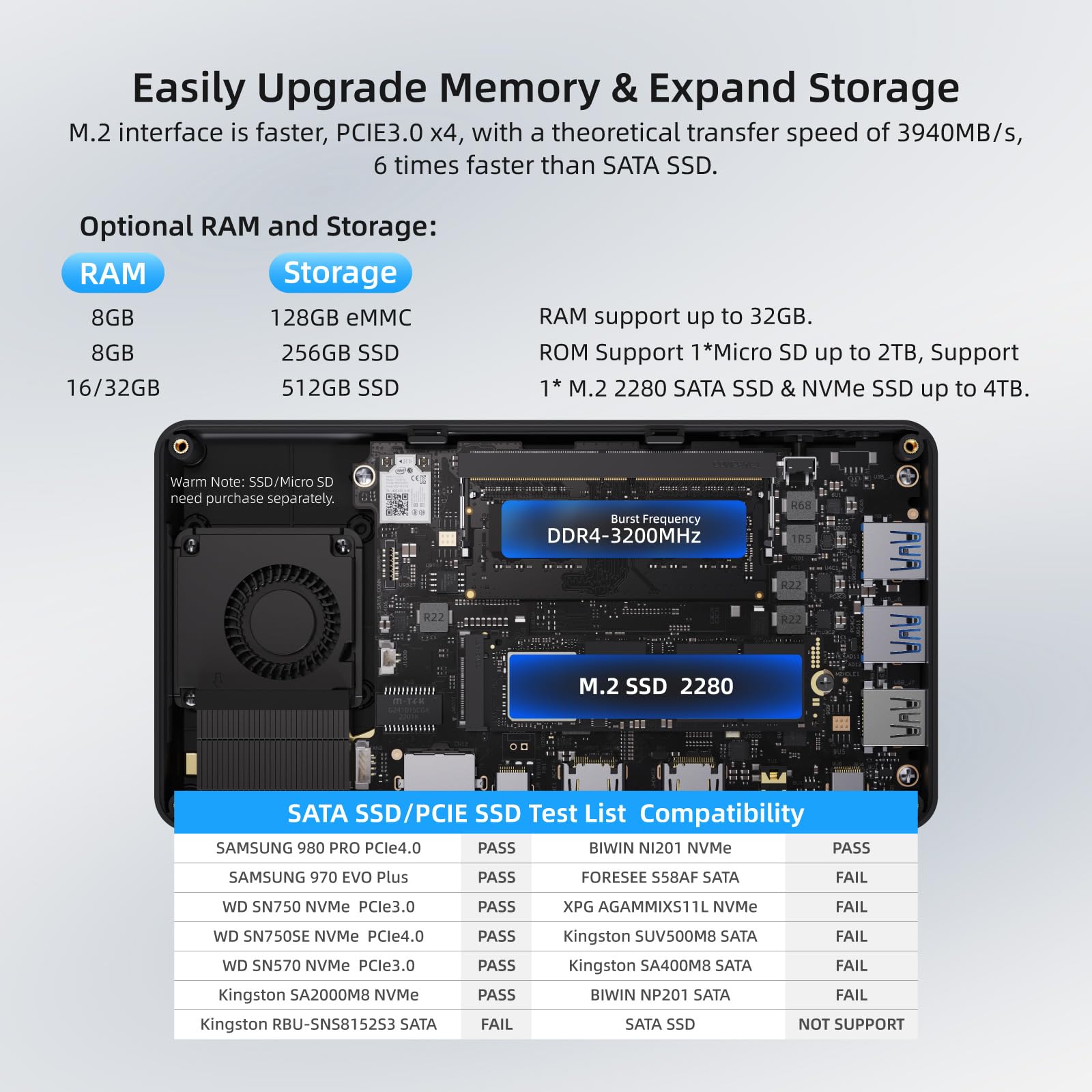 Foto 7 | Mini Pc Mele Overclock4c 12th Alder Lake-n100 32 Gb Ddr4 512 Gb - Venta Internacional.