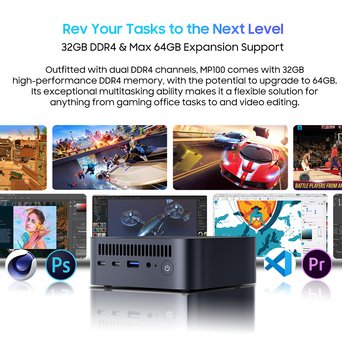 Foto 4 pulgar | Mini Pc Blackview Mp100 Amd Ryzen 7 5825u 32 Gb Ram 1 Tb Ssd - Venta Internacional.
