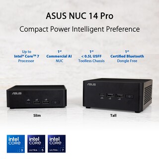 Foto 2 | Mini Pc Asus Nuc 14 Pro Slim Barebone Intel Core 3 100u - Venta Internacional.