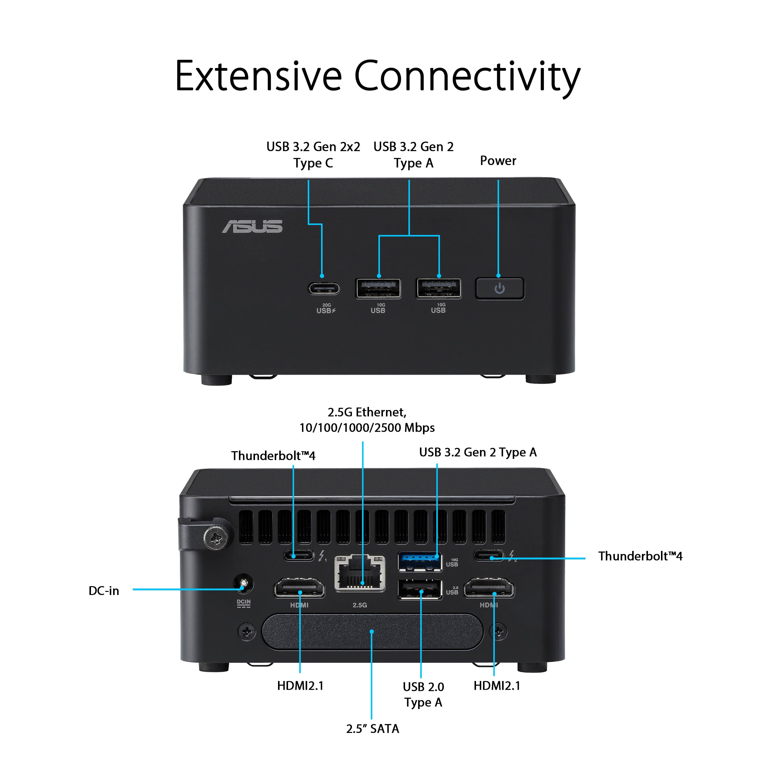 Foto 4 pulgar | Mini Pc Asus Nuc 14 Pro Slim Barebone Intel Core 3 100u - Venta Internacional.