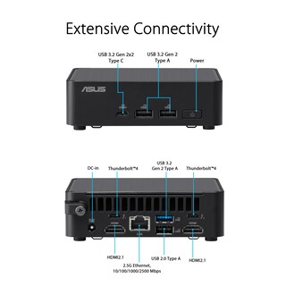 Foto 4 | Mini Pc Asus Nuc 14 Pro Slim Barebone Intel Core 3 100u - Venta Internacional.