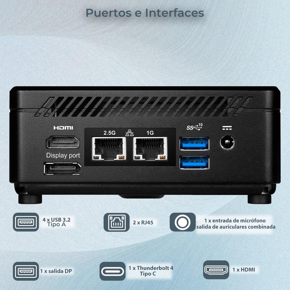 Foto 4 | Computadora Msi Cubi 5 12m Core I3 1215u 8gb 512gb Ssd W11 Home Cubi512m-i38g512
