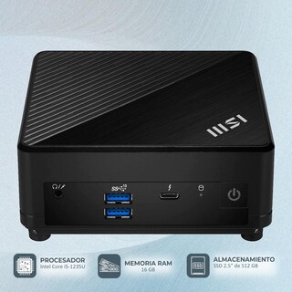 Foto 2 | Computadora Msi Cubi 5 12m Core I5 1235u 16gb 512gb Ssd W11 Home Cubi512m-i516g512