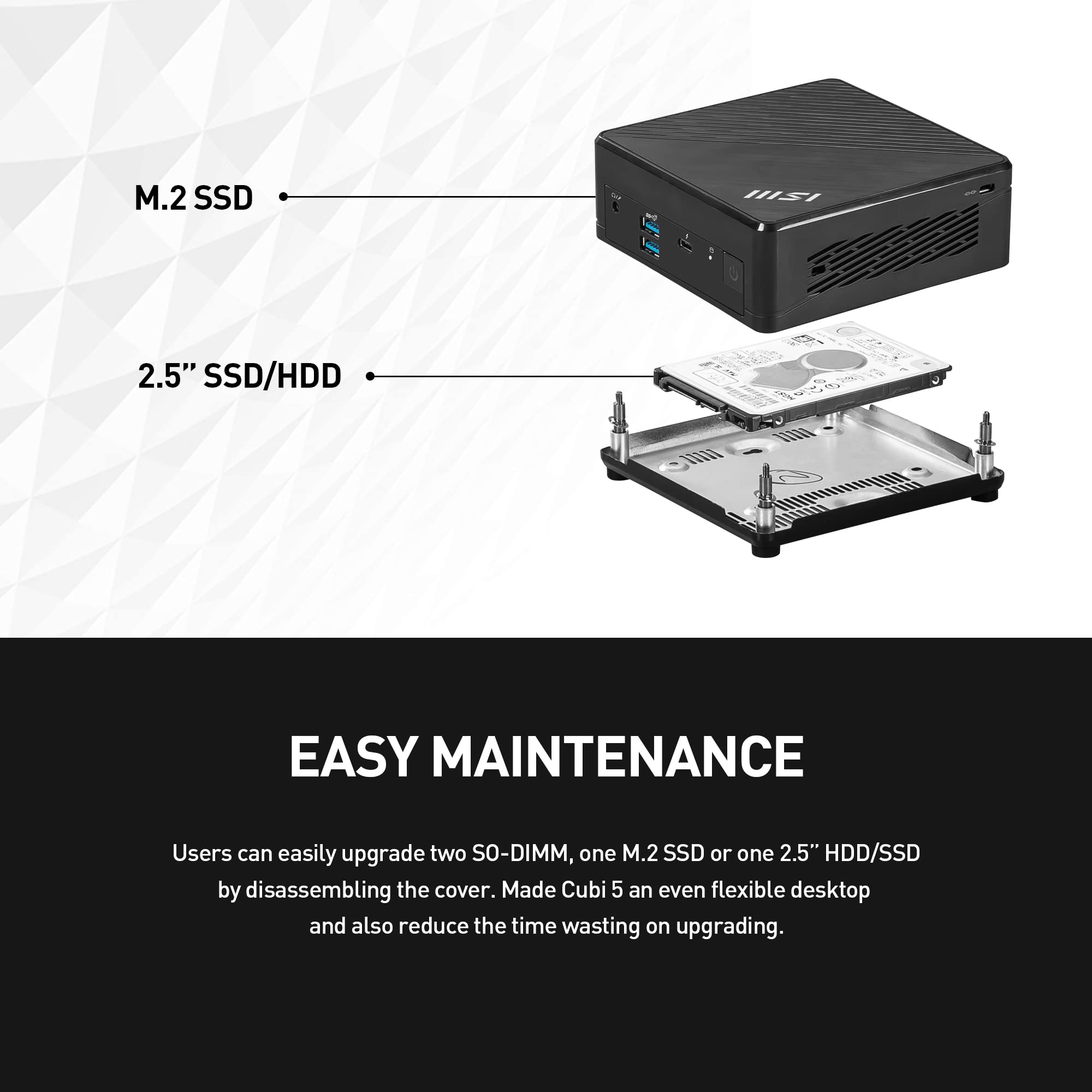 Foto 5 pulgar | Mini Pc Msi Cubi 5 Barebones Intel Core I3-1215u De 12ª Generación - Venta Internacional.