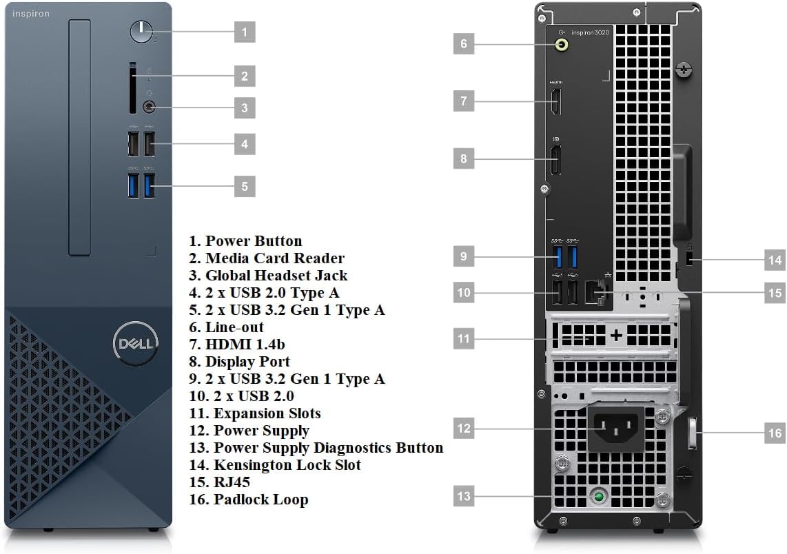 Foto 2 | Sobremesa Dell Inspiron 3020s Intel Core I5-13400 Ssd De 16 Gb/1 Tb - Venta Internacional.