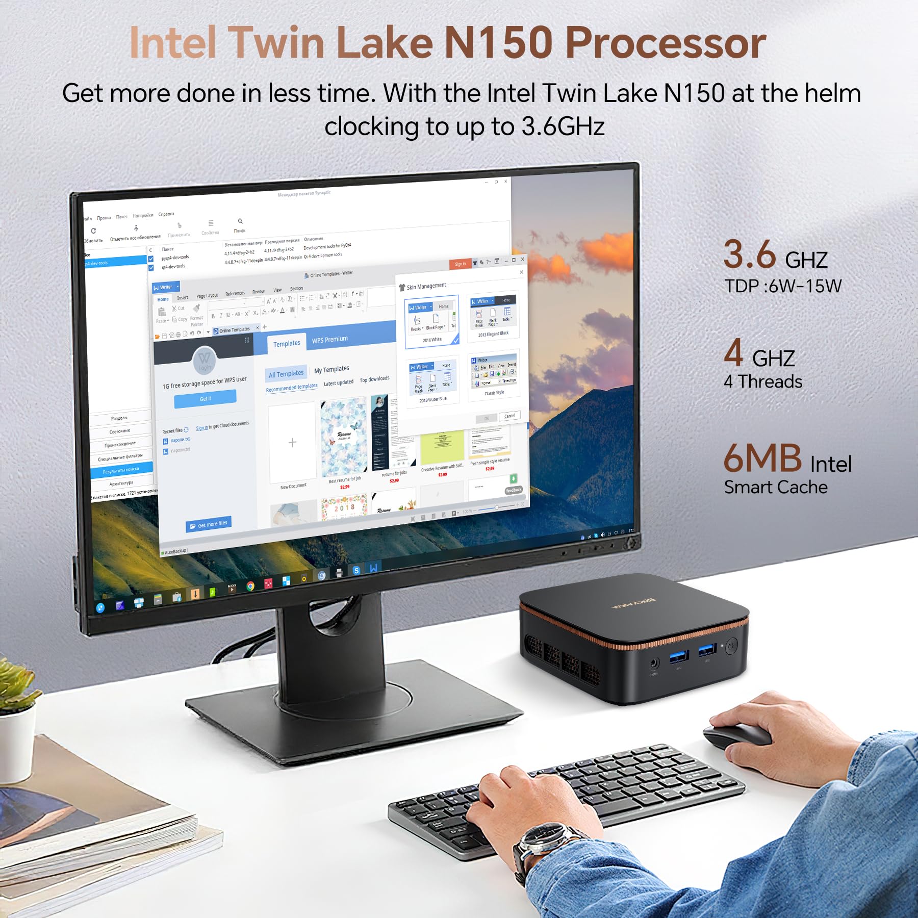 Foto 4 pulgar | Mini Pc Blackview Mp20 W-11 Pro Intel N150 16 Gb Ram 512 Gb Ssd - Venta Internacional.