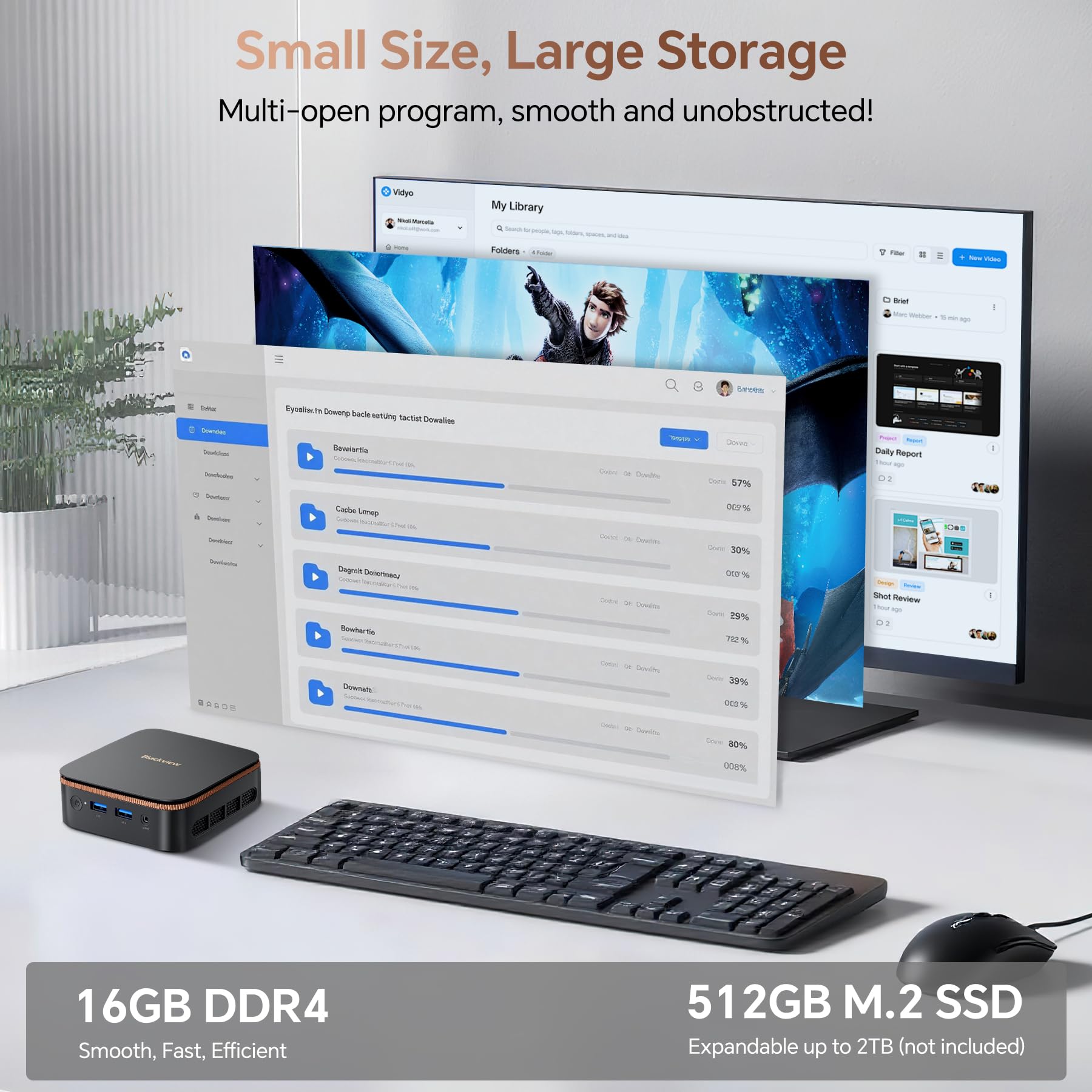 Foto 4 | Mini Pc Blackview Mp20 W-11 Pro Intel N150 16 Gb Ram 512 Gb Ssd - Venta Internacional.