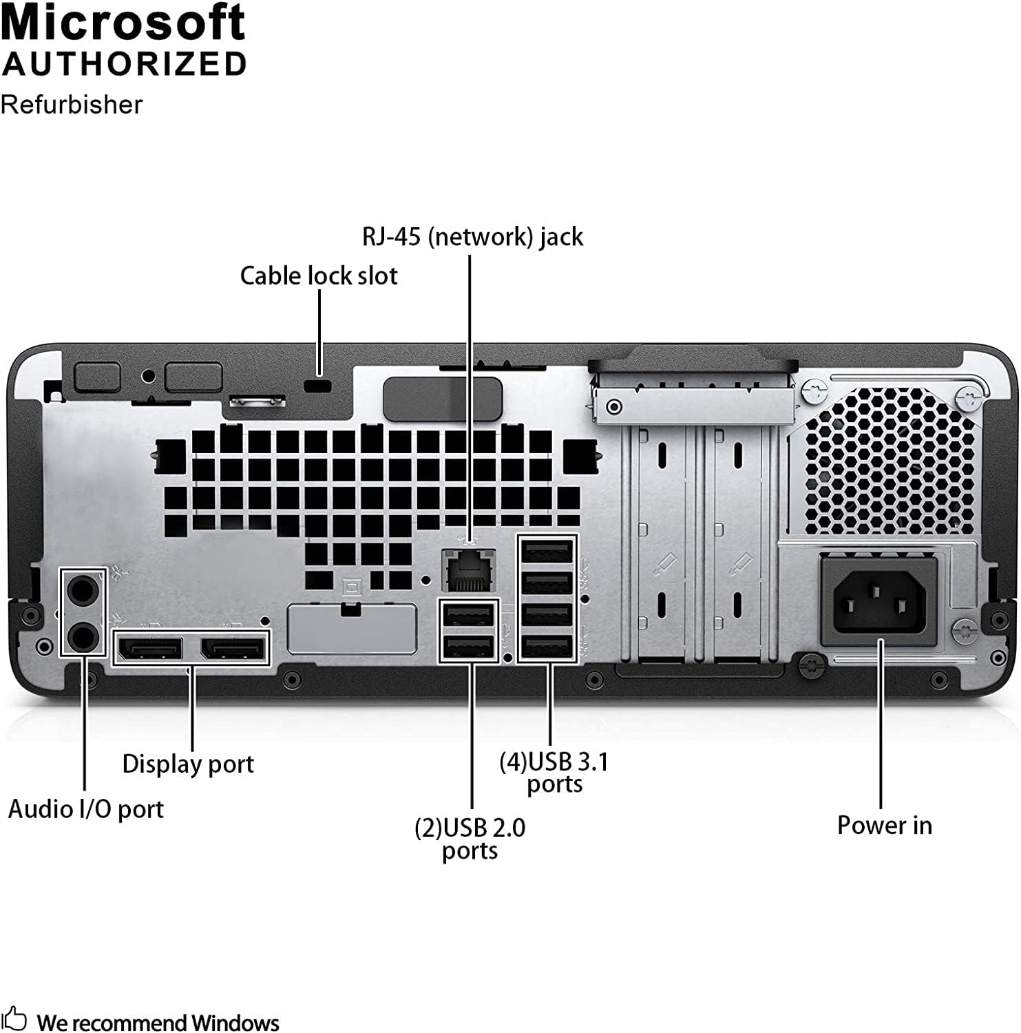 Foto 5 | Escritorio Hp Prodesk 600 G4 Sff Renovado Para El Hogar Y La Empresa - Venta Internacional.