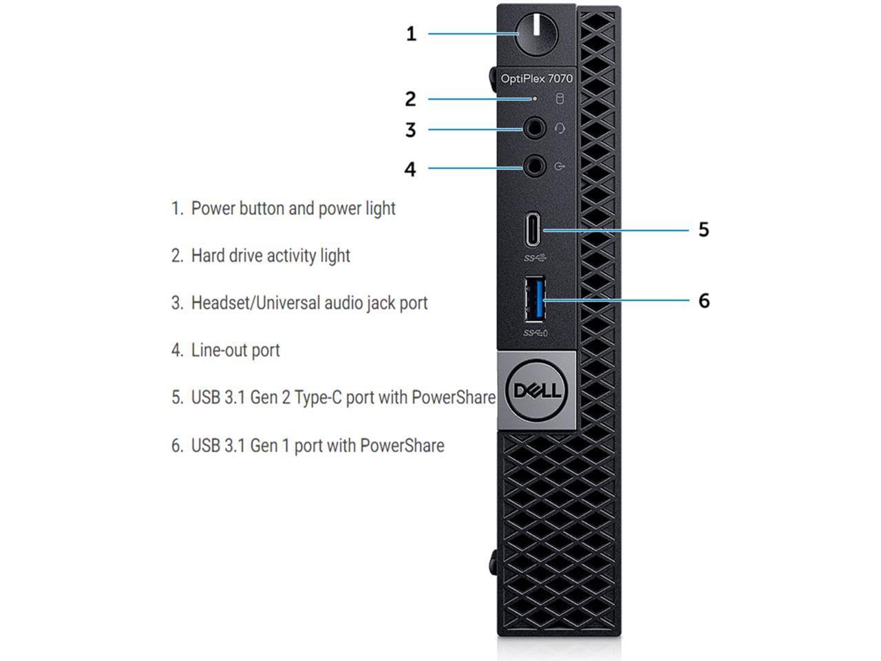 Foto 5 | Miniordenador De Sobremesa Dell Optiplex 7070 Business I5-9500t - Venta Internacional.