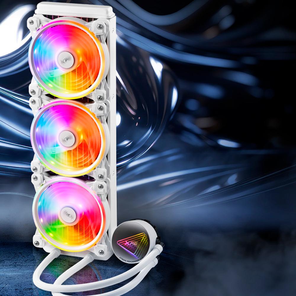Foto 4 | Enfriamiento Líquido Xpg Levante X 360mm Argb Am5 Lga 1700 Levantex360-whcww color Blanco