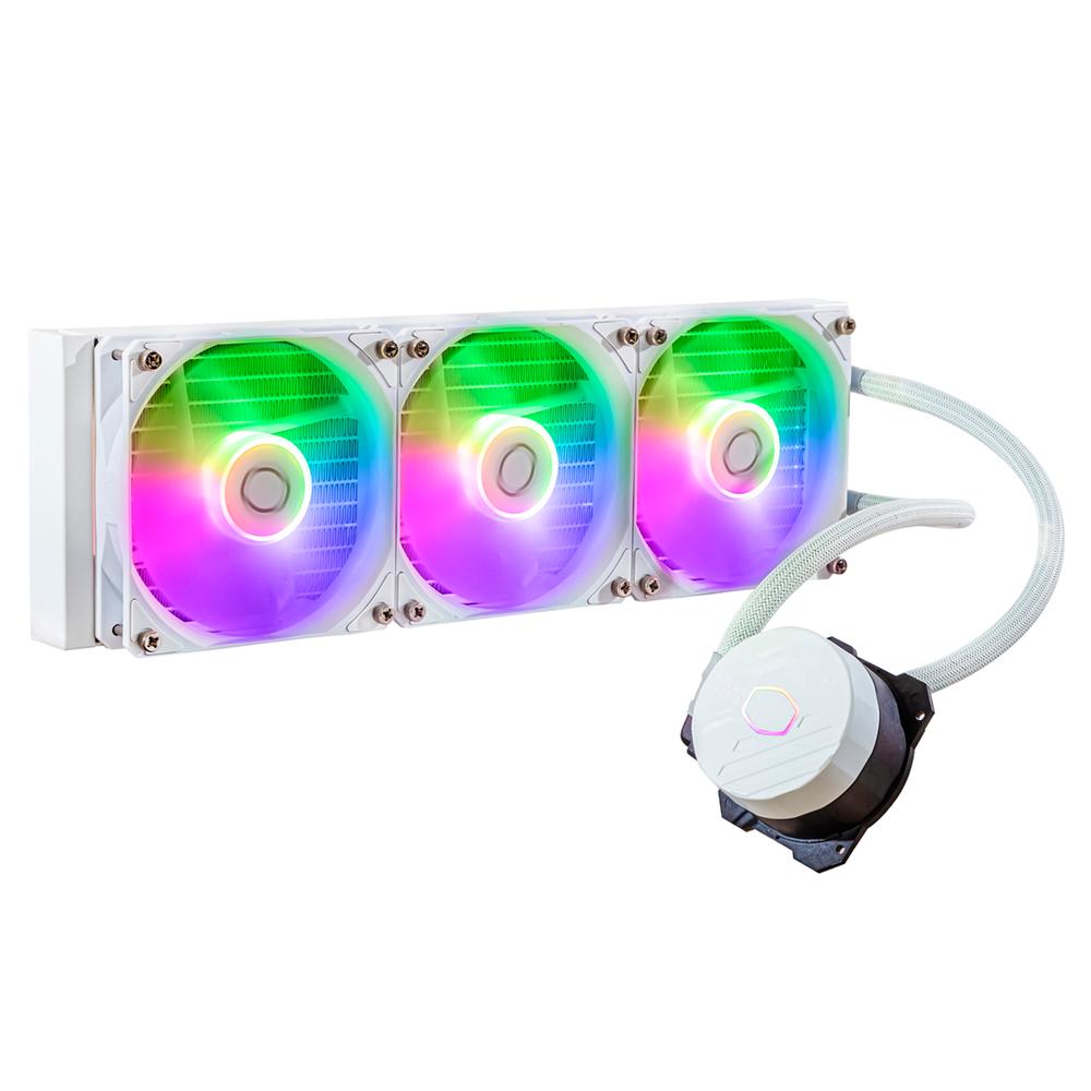 Enfriador Liquido Cooler Master 360l 360mm Argb Am5 Lga1700 Blanco