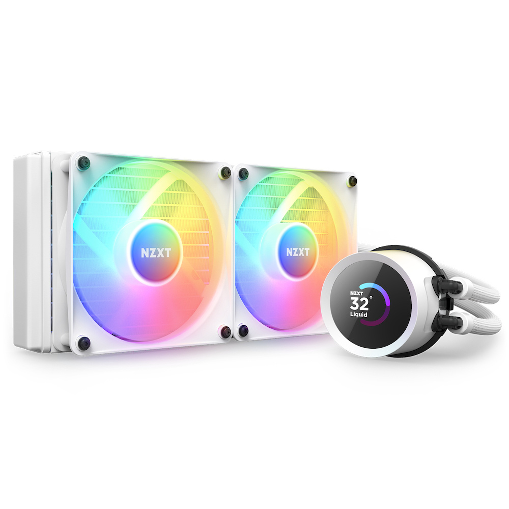 Foto 2 pulgar | Enfriamiento Liquido Nzxt Kraken 240mm Rgb Blanco Display Lcd