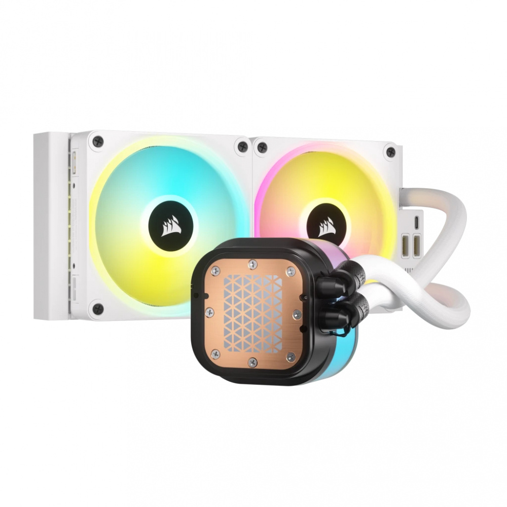 Foto 5 | Enfriamiento Líquido Corsair Icue Link H100i RGB AIO Fan 120 mm 480 - 2400 rpm Blanco