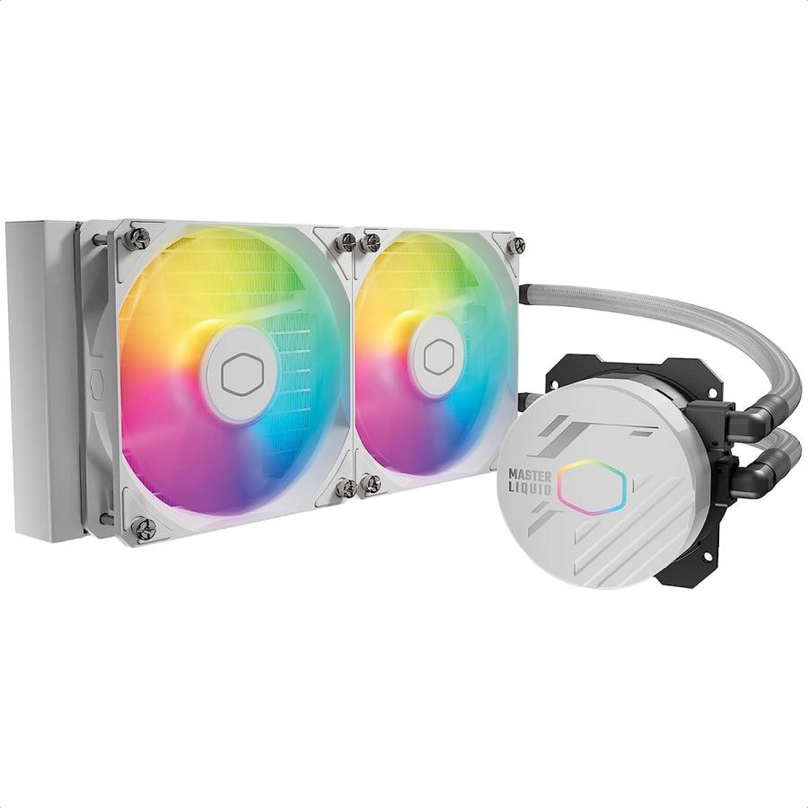 Foto 2 pulgar | Enfriamiento Liquido Cooler Master Masterliquid 240l Core Argb White Mlw-d24m-a18pz-rw