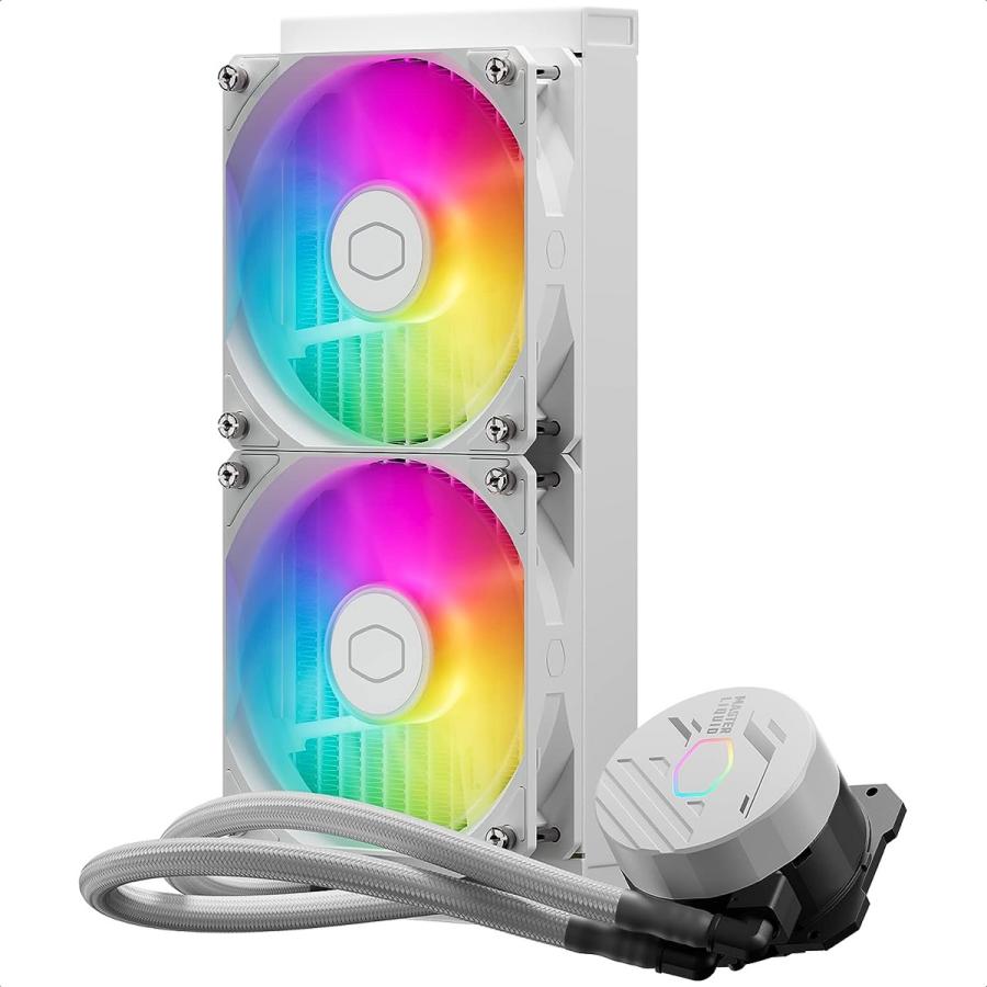 Foto 3 pulgar | Enfriamiento Liquido Cooler Master Masterliquid 240l Core Argb White Mlw-d24m-a18pz-rw